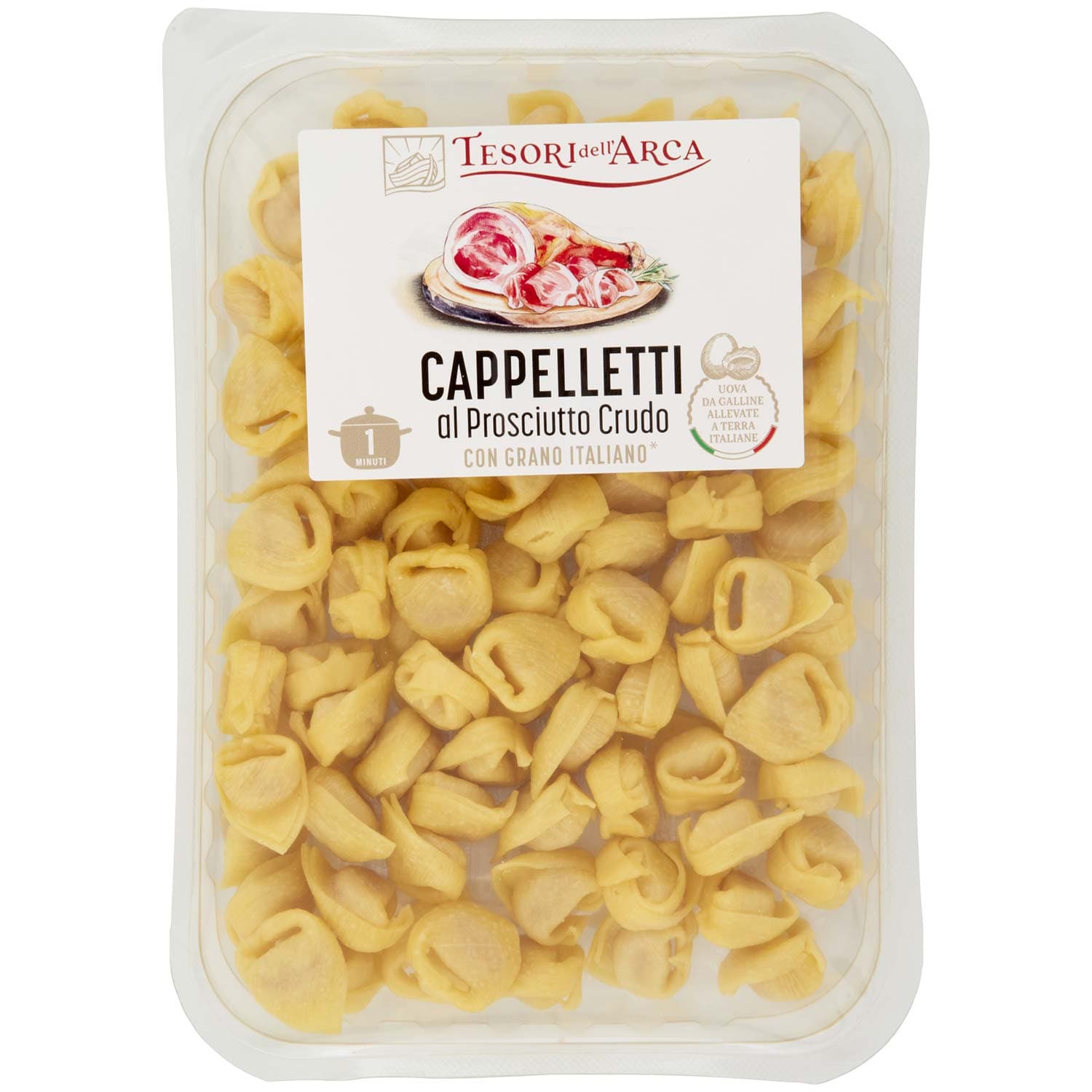 TESORI DELL'ARCA Cappelletti al Prosciutto Crudo 250 g – immagine 2