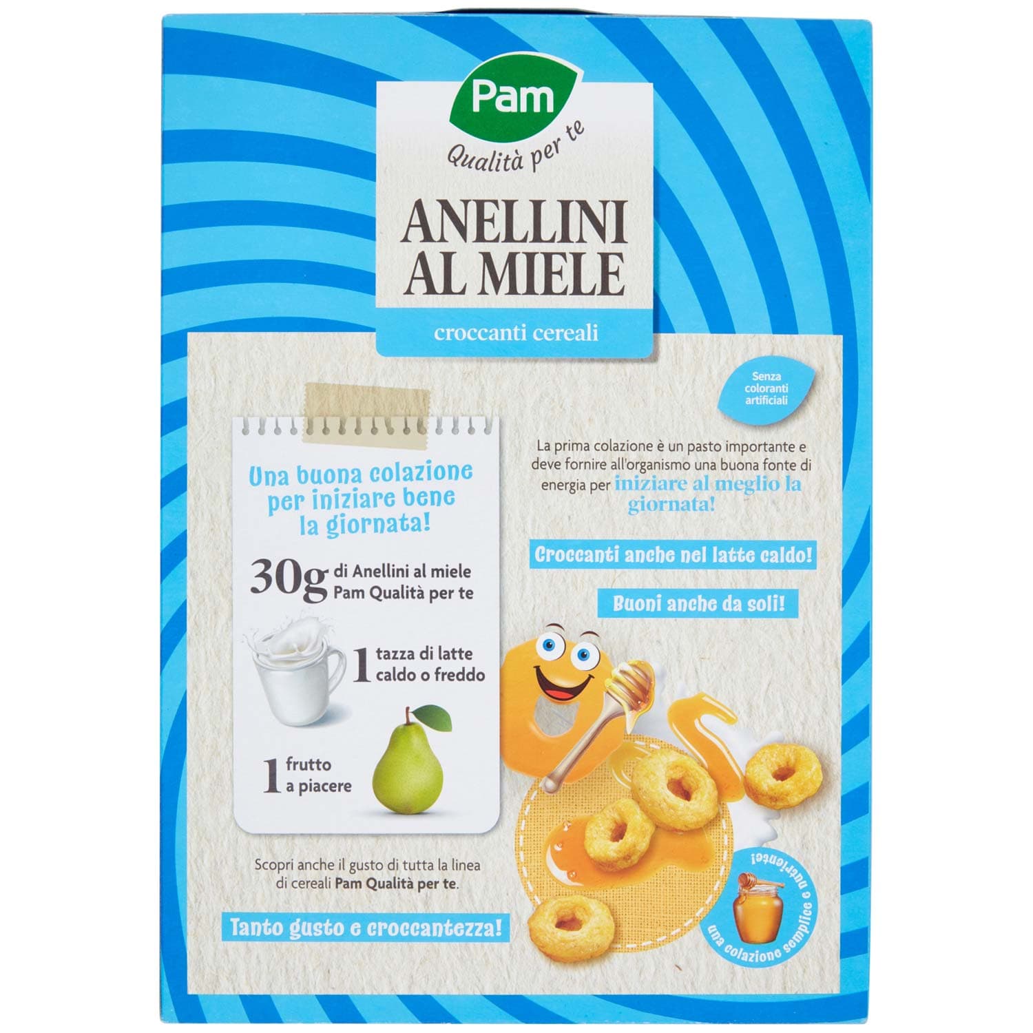 PAM PANORAMA Anellini di Cereali al Miele 375 g – immagine 4