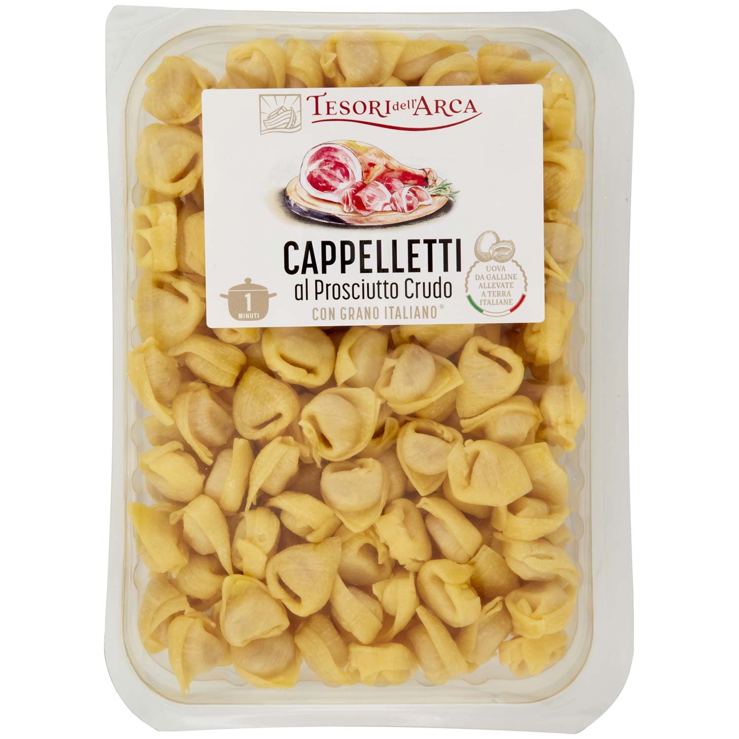 TESORI DELL'ARCA Cappelletti al Prosciutto Crudo 500 g – immagine 2