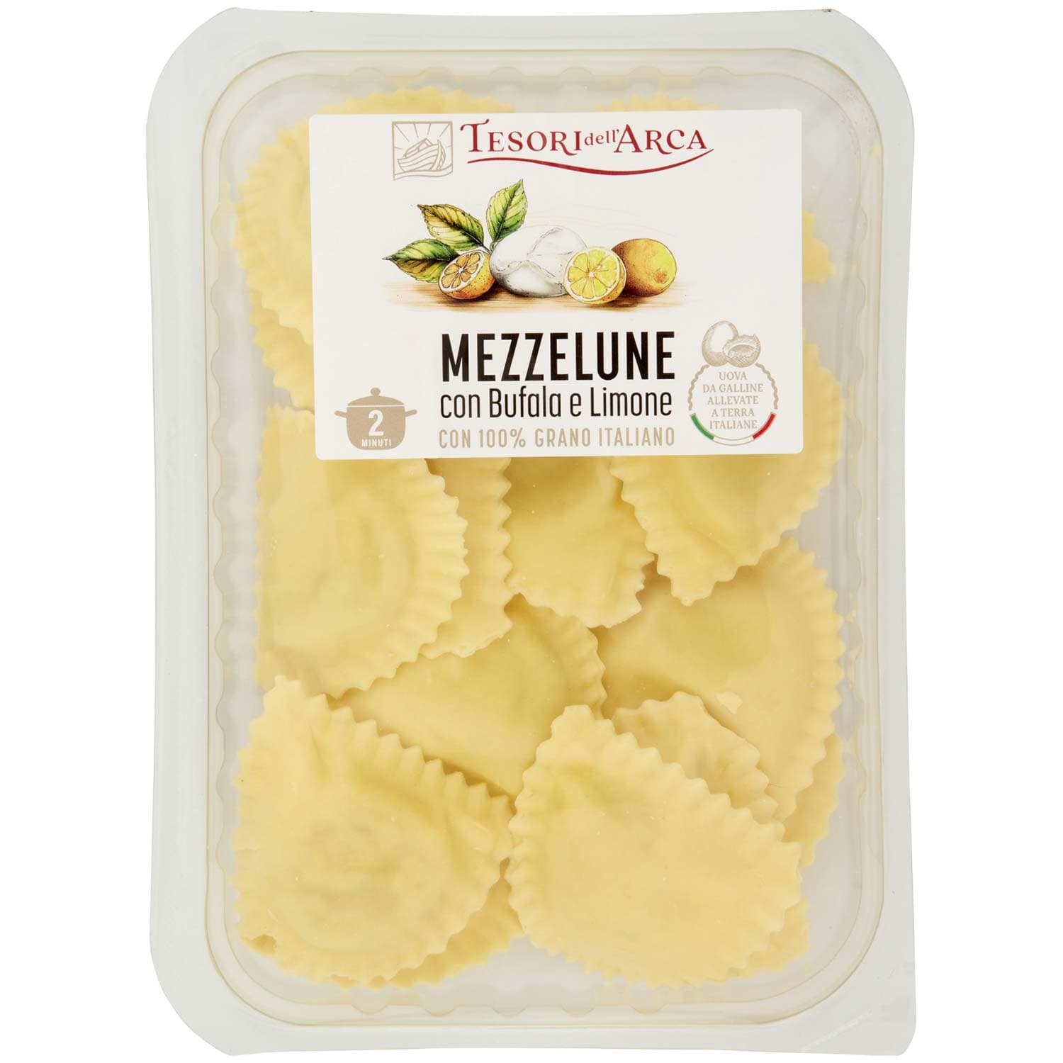 TESORI DELL'ARCA Mezzelune con Bufala e Limone 250 g – immagine 2