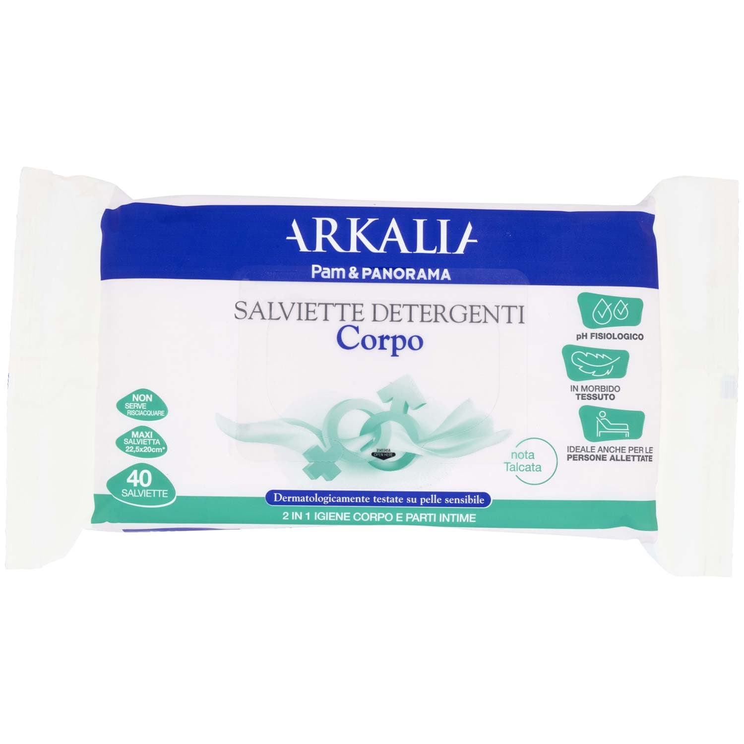 ARKALIA Salviette Detergenti Corpo 40 pz – immagine 2