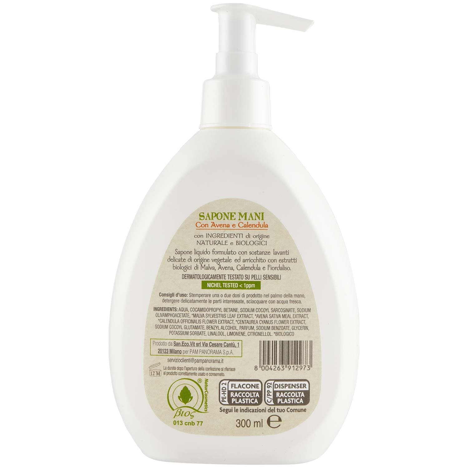 ARKALIA BIO Sapone Mani con Avena e Calendula 300 ml – immagine 4