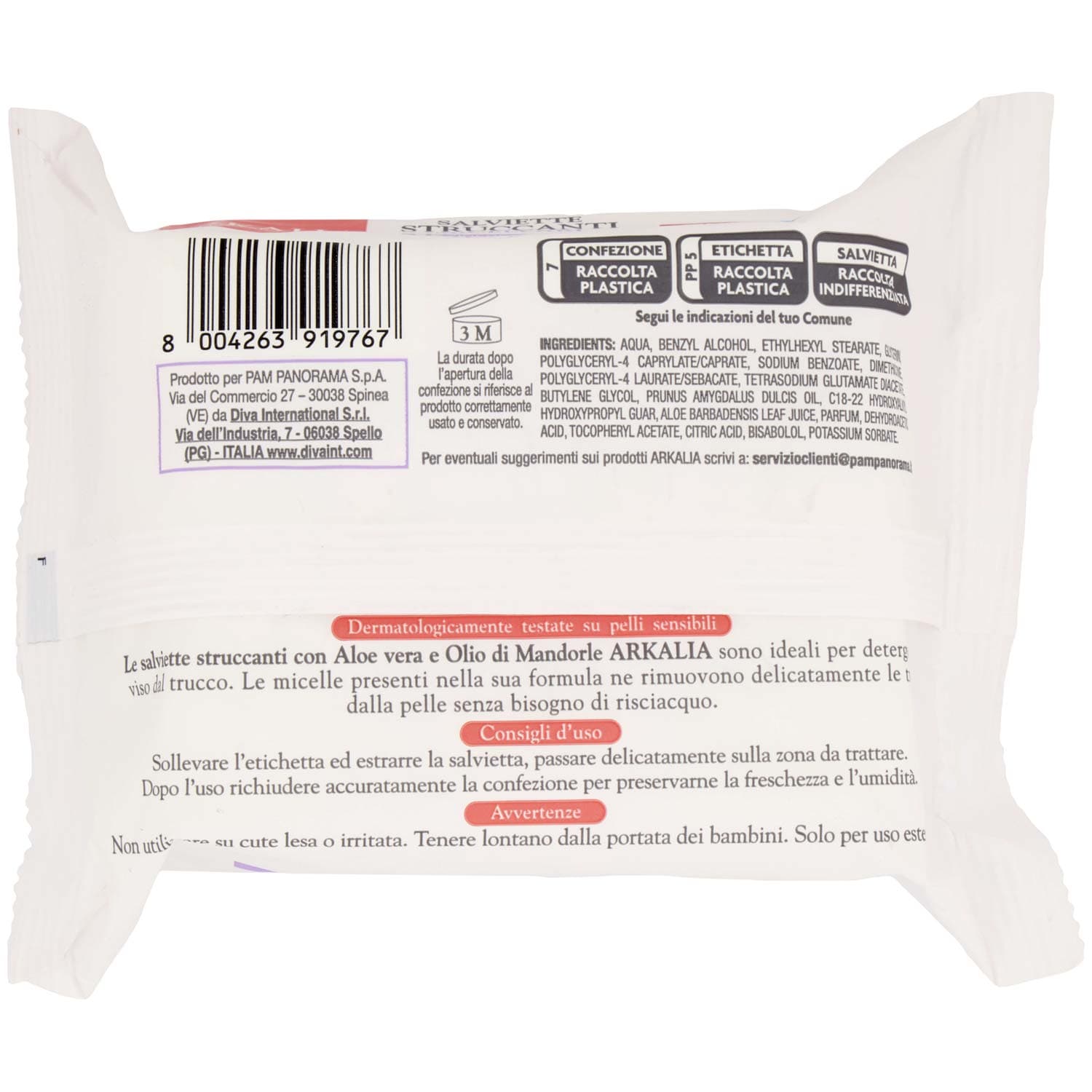 ARKALIA Salviette Struccanti Micellari 25 pz – immagine 4