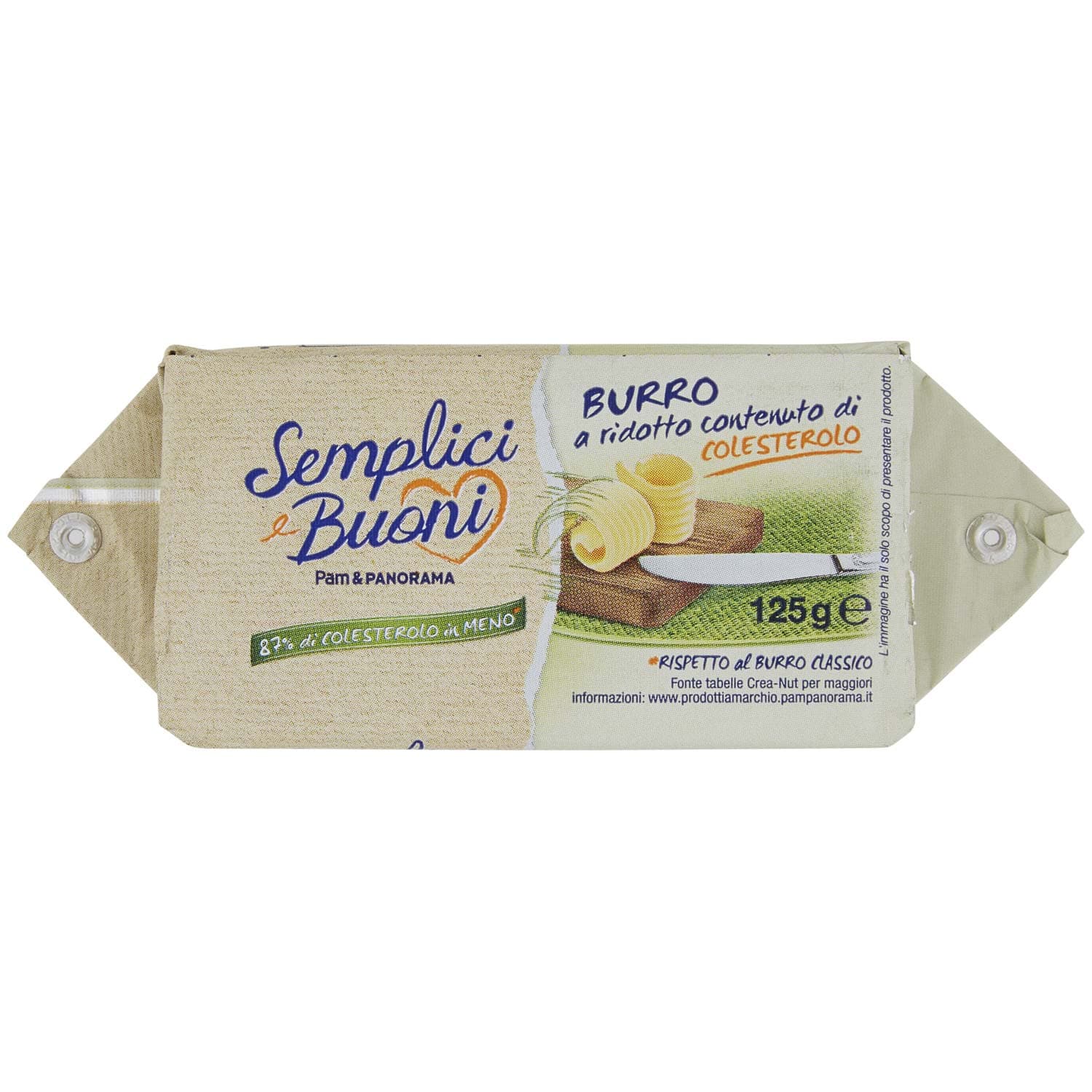 SEMPLICI E BUONI 87% di Colesterolo in Meno Burro a ridotto contenuto di Colesterolo 125 g – immagine 2