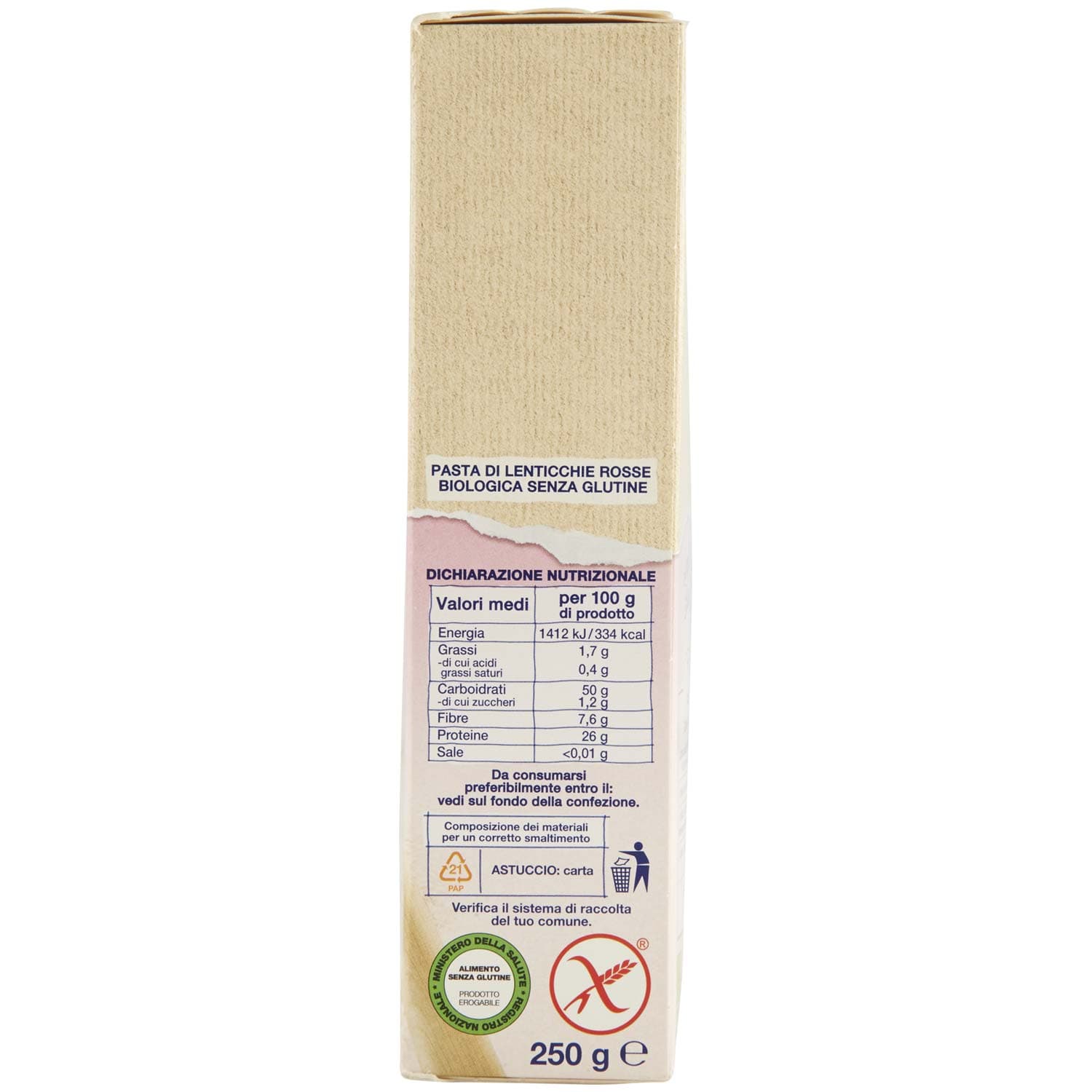 Felicia Sedanini Lenticchie Rosse BIO 250 g – immagine 5