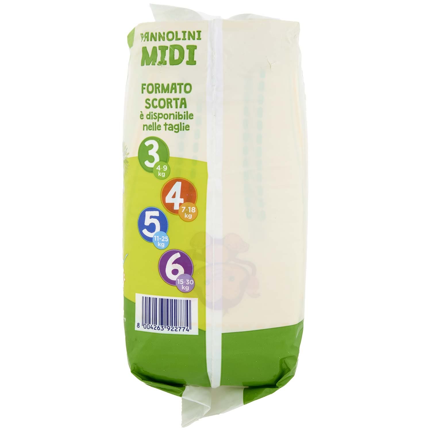 PAM PANORAMA Linea Baby Pannolini Midi 3 4-9 kg 20+20 pz – immagine 5