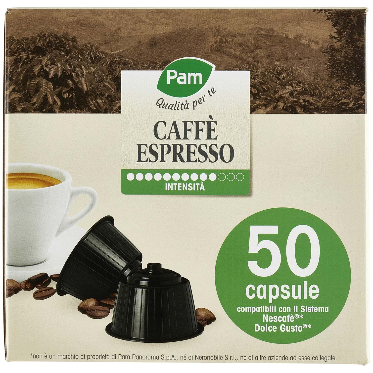 PAM Qualità per te Caffè Espresso 50 capsule compatibili Nescafè* Dolce Gusto* 350g (10x7g) – immagine 4