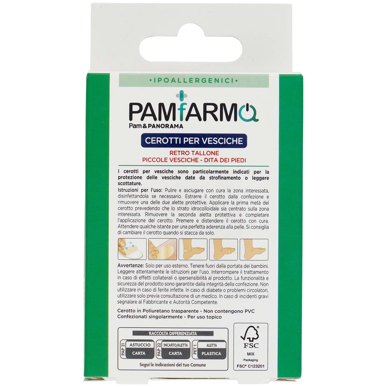 PAMFARMA Cerotti per Vesciche Assortiti 3 Formati 6 pz – immagine 4