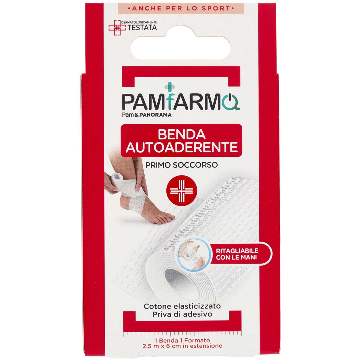 PAM PANORAMA Benda Autoaderente in cotone e lattice cm 6 x 2,5 m – immagine 2