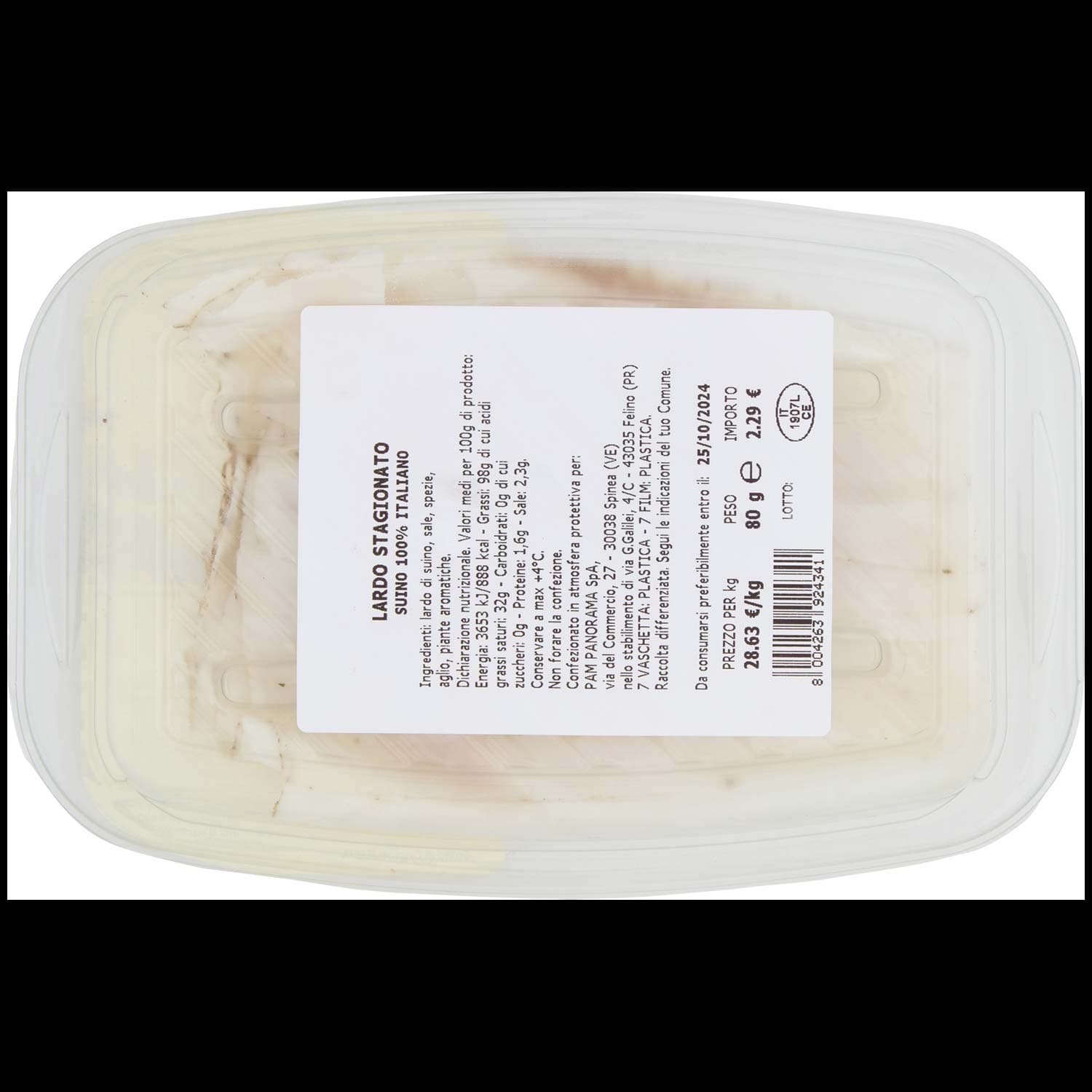 SALUMERIA ARTIGIANA Lardo Toscano 80 g – immagine 4