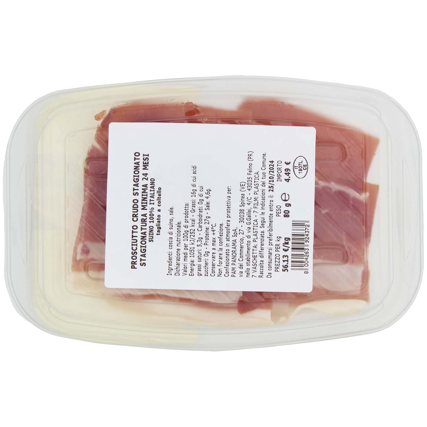 SALUMERIA ARTIGIANA Prosciutto Crudo a Coltello 80 g – immagine 4