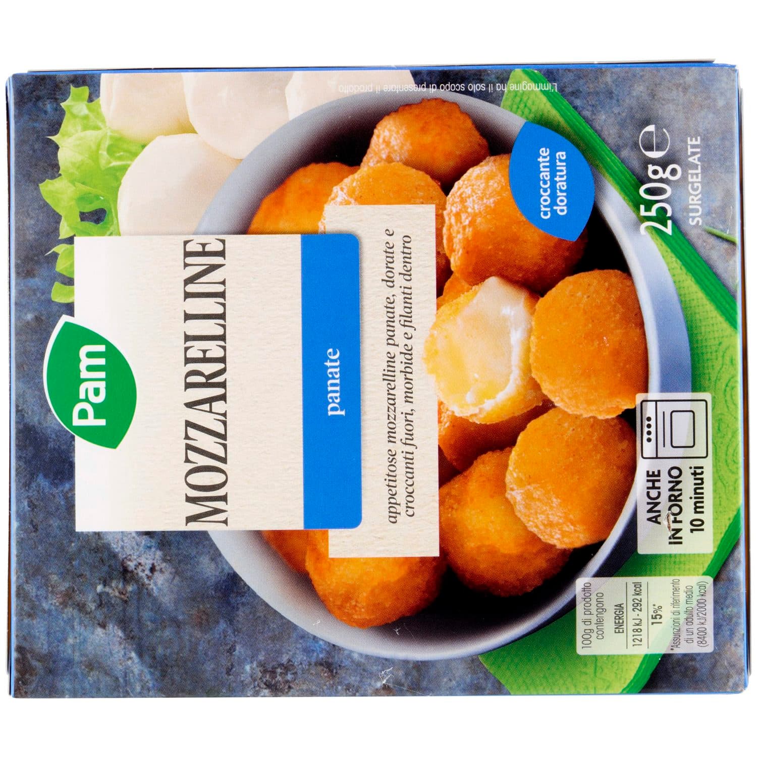 PAM PANORAMA Mozzarelline Panate surgelate 250 g – immagine 4