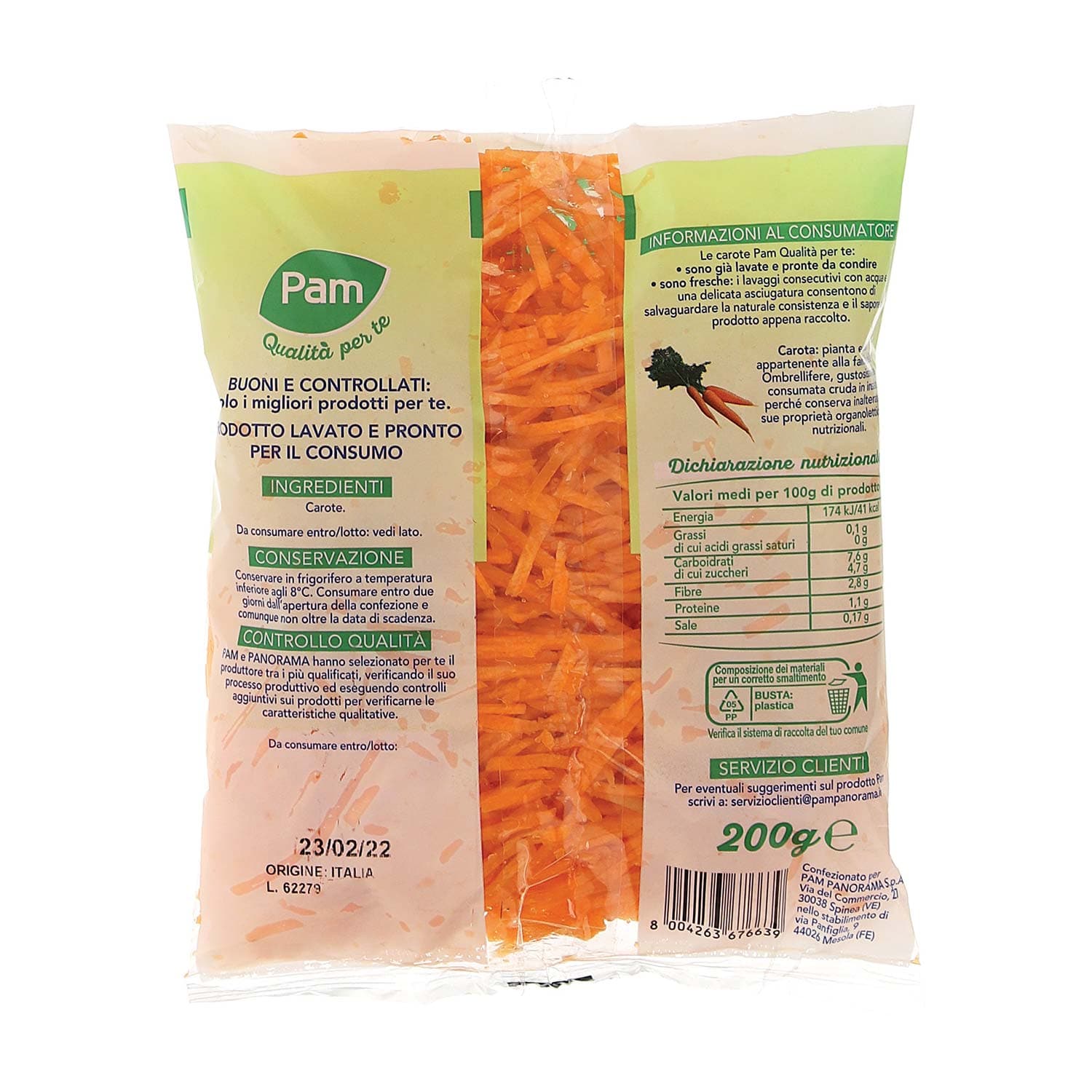 PAM Carotine Julienne 200 g – immagine 3