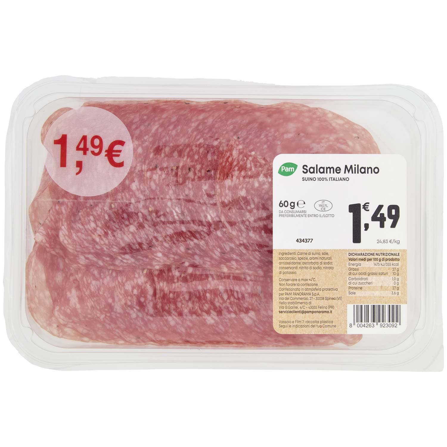 PAM Salame Milano 60 g – immagine 2