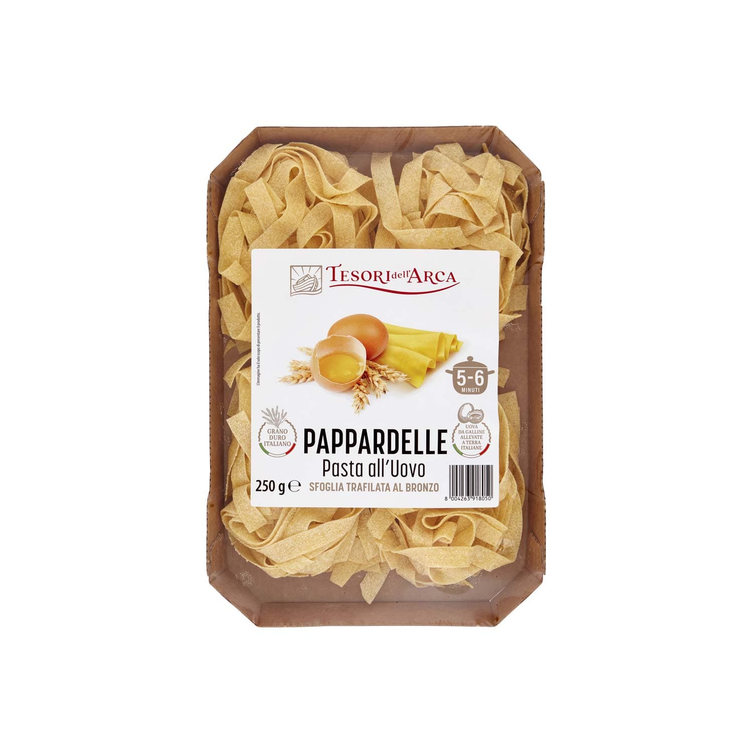 TESORI DELL'ARCA Pappardelle Pasta all'Uovo 250 g – immagine 2