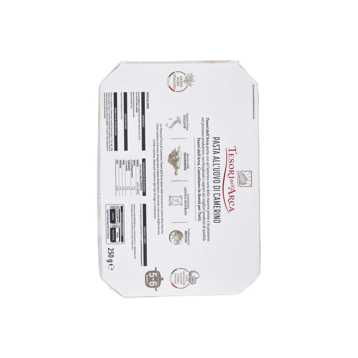 TESORI DELL'ARCA Pappardelle Pasta all'Uovo 250 g – immagine 4