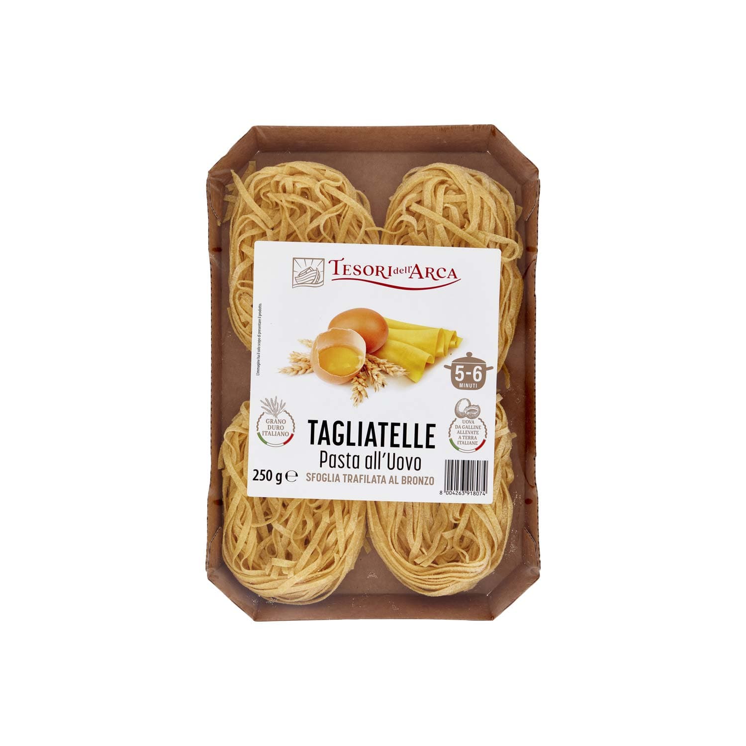 TESORI DELL'ARCA Tagliatelle Pasta all'Uovo 250 g – immagine 2