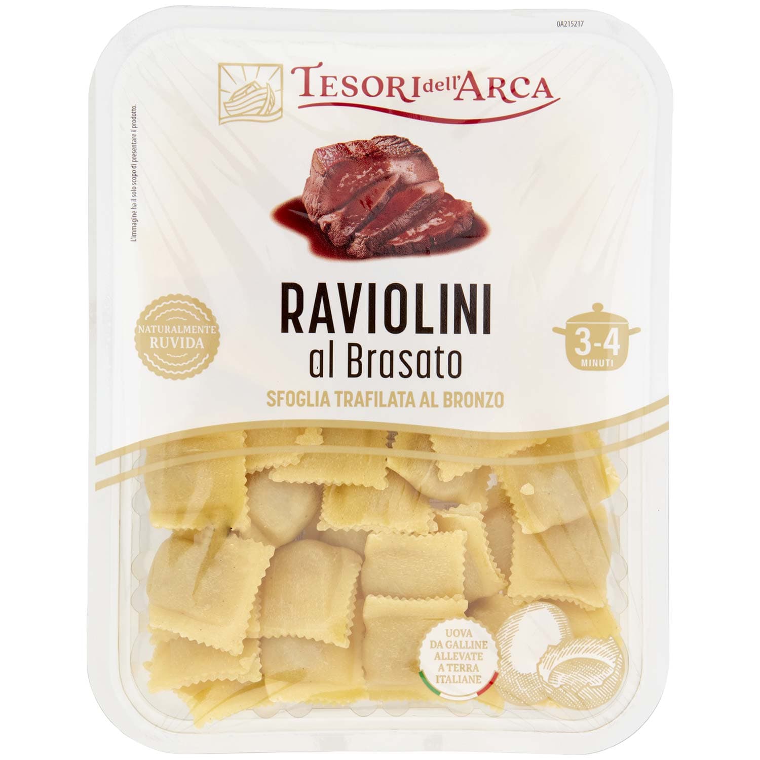 TESORI DELL'ARCA Raviolini al Brasato 250 g – immagine 2