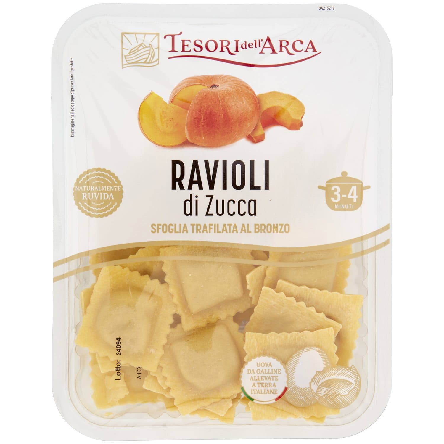 TESORI DELL'ARCA Ravioli di Zucca 250 g – immagine 2