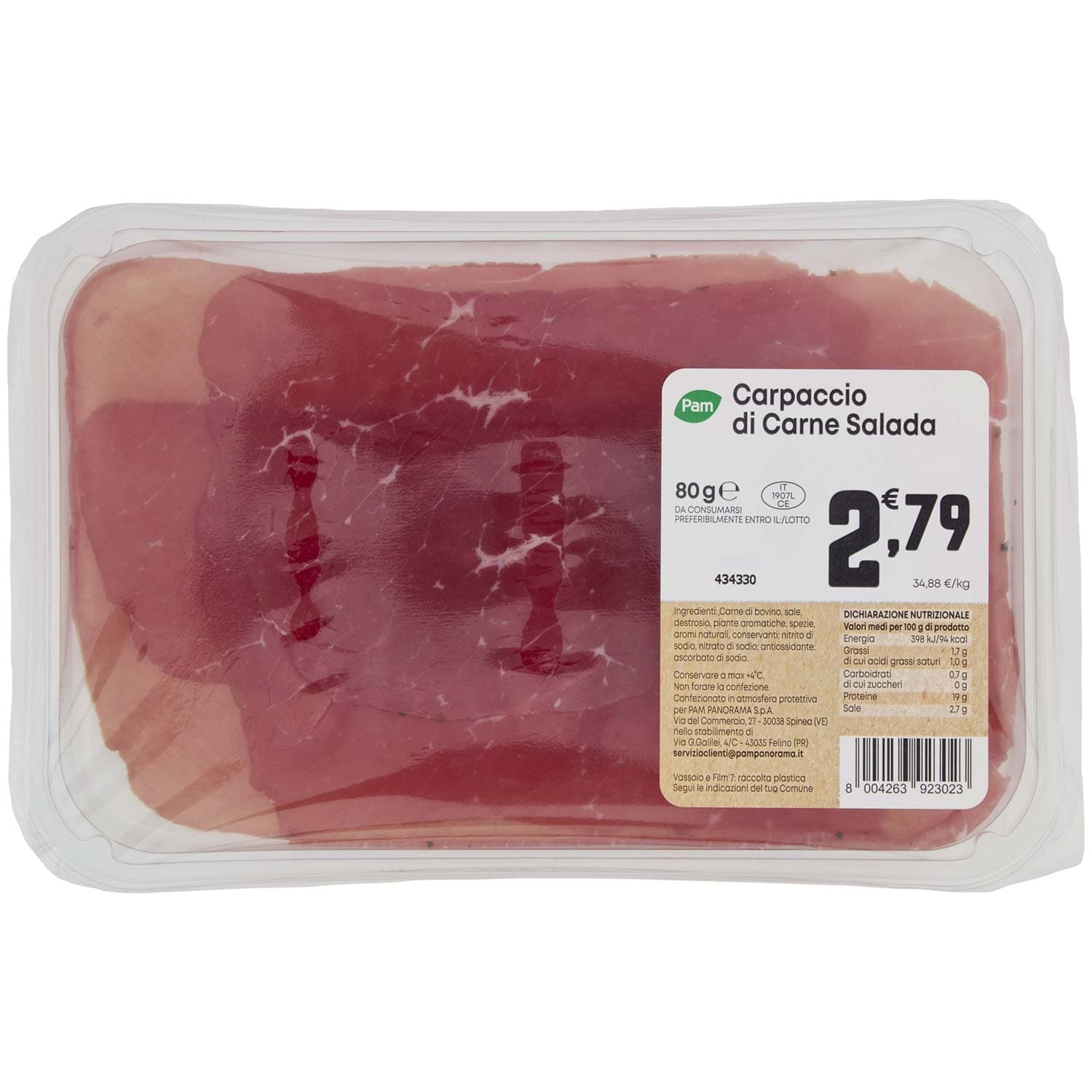 PAM Carpaccio di Carne Salada 80 g – immagine 2