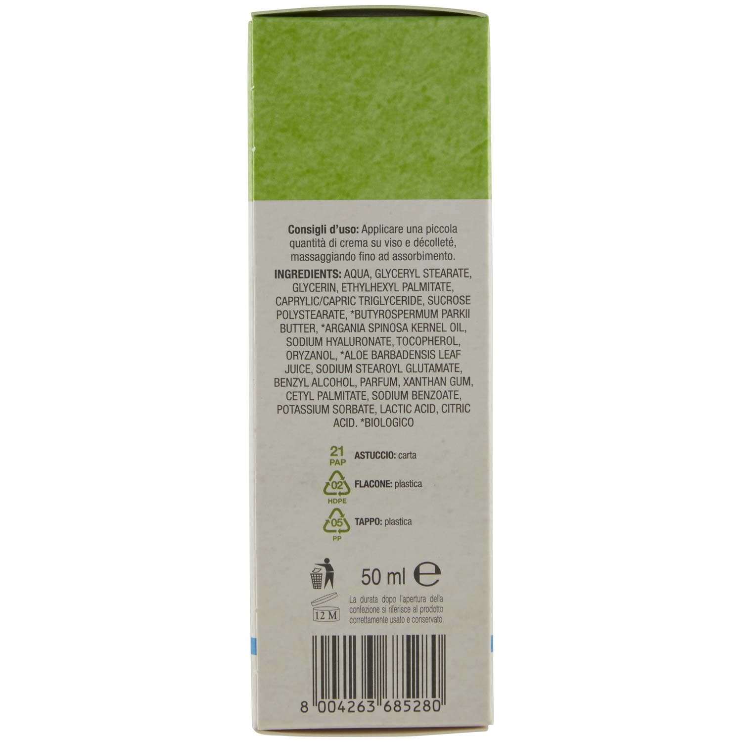 ARKALIA BIO Crema Viso Giorno con succo di Aloe 50 ml – immagine 3