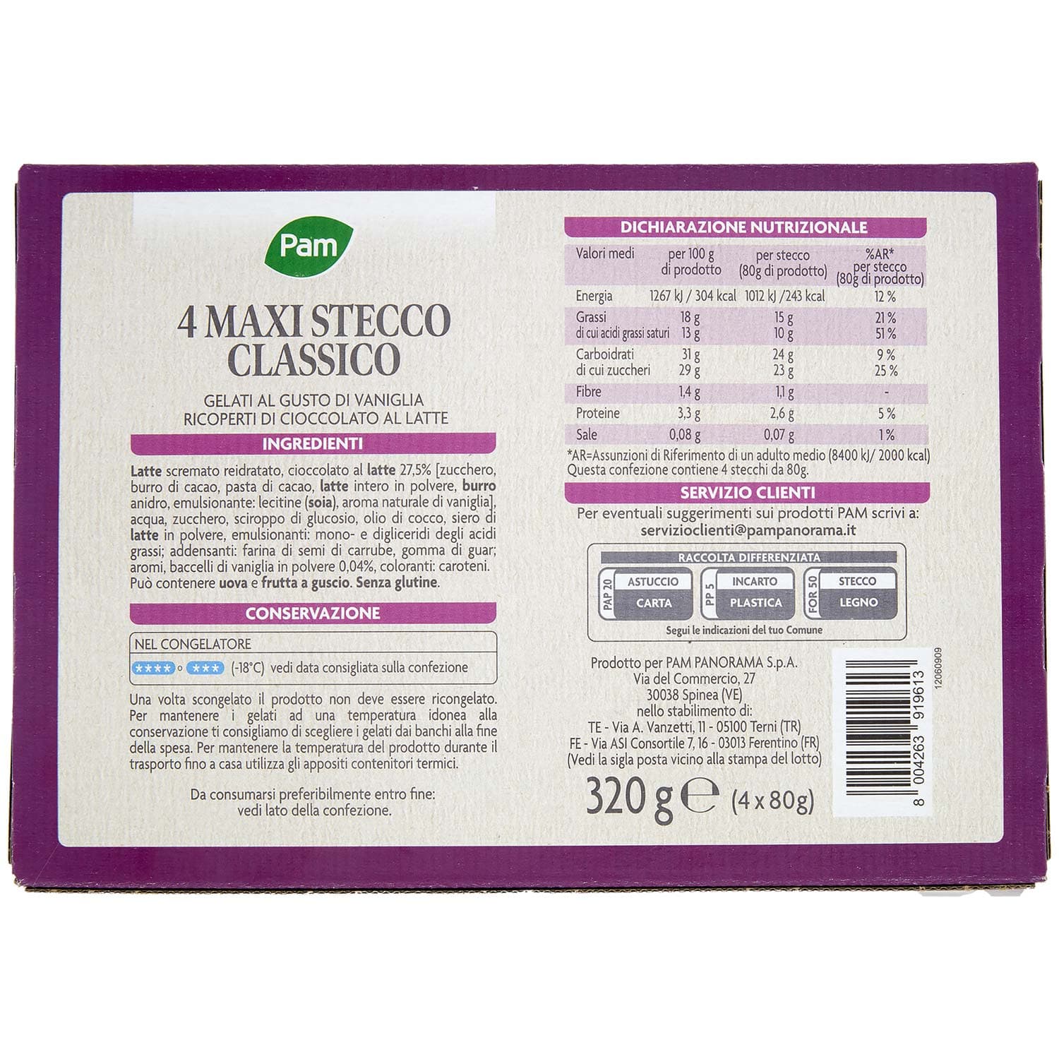 PAM Maxi Stecco Classico 4 x 80 g – immagine 4