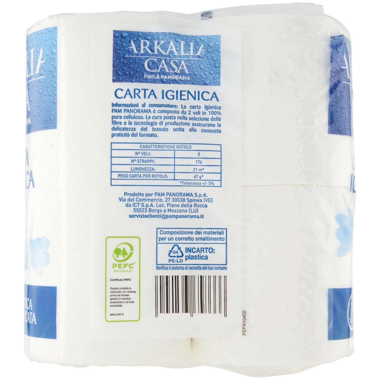 PAM PANORAMA Carta Igienica 2 veli 4 rotoli – immagine 4