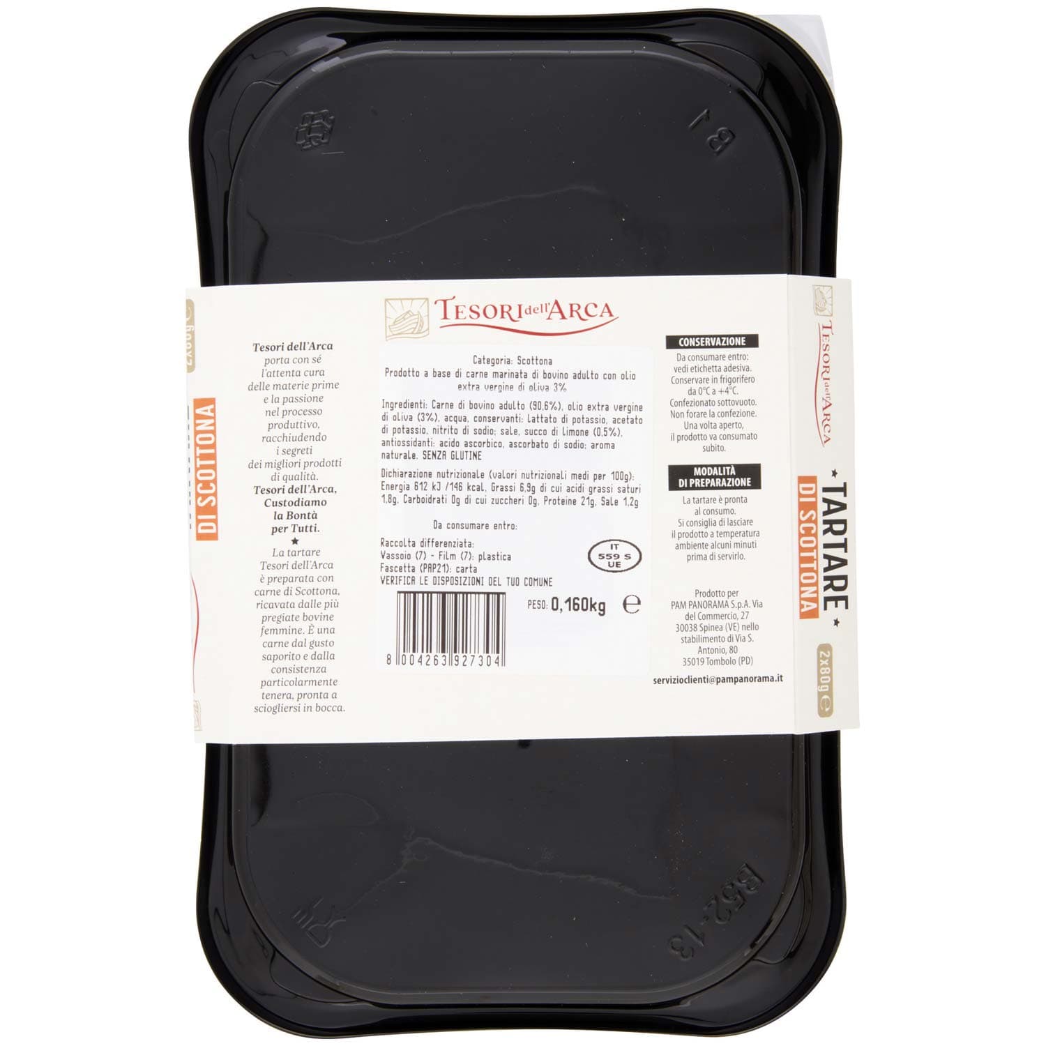 TESORI DELL'ARCA Tartare di Scottona 2 x 80 g – immagine 4