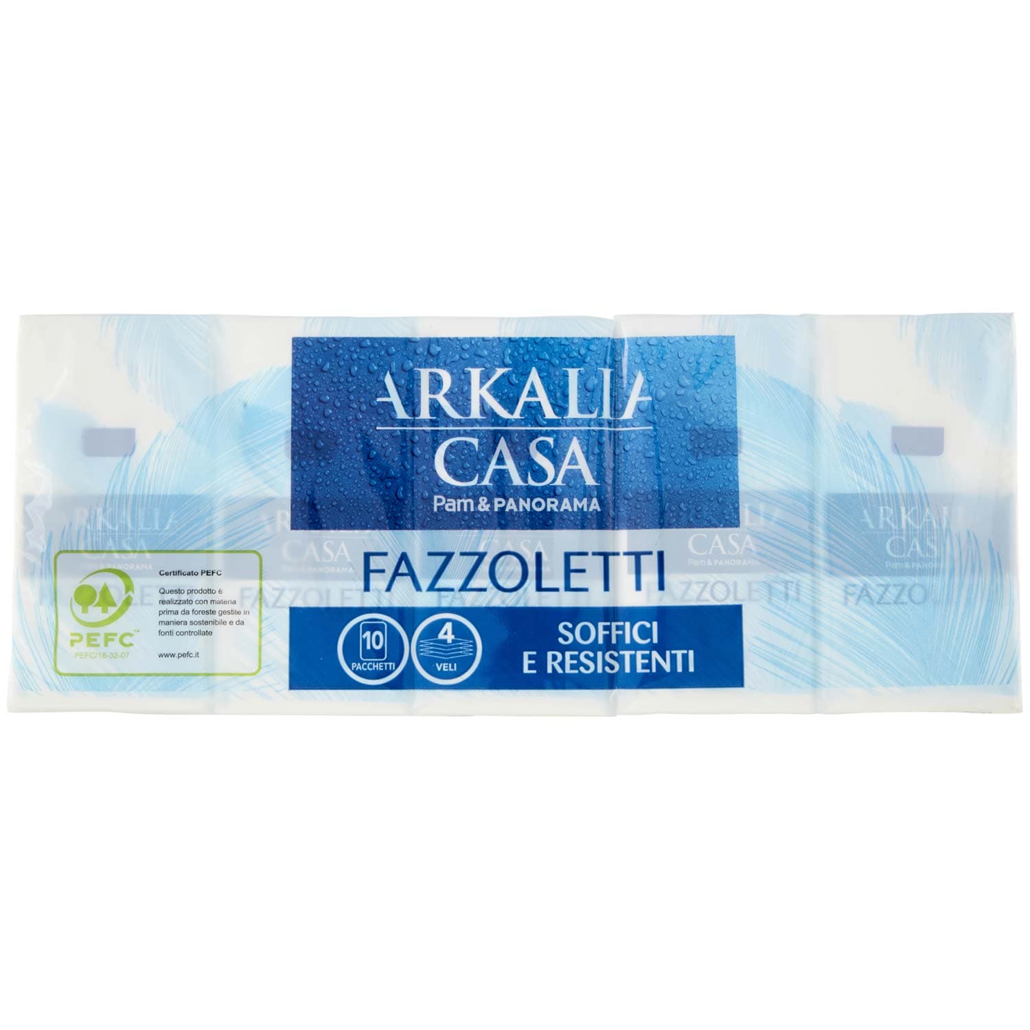 PAM PANORAMA Fazzoletti Salvaspazio 4 veli 10 pacchetti – immagine 4
