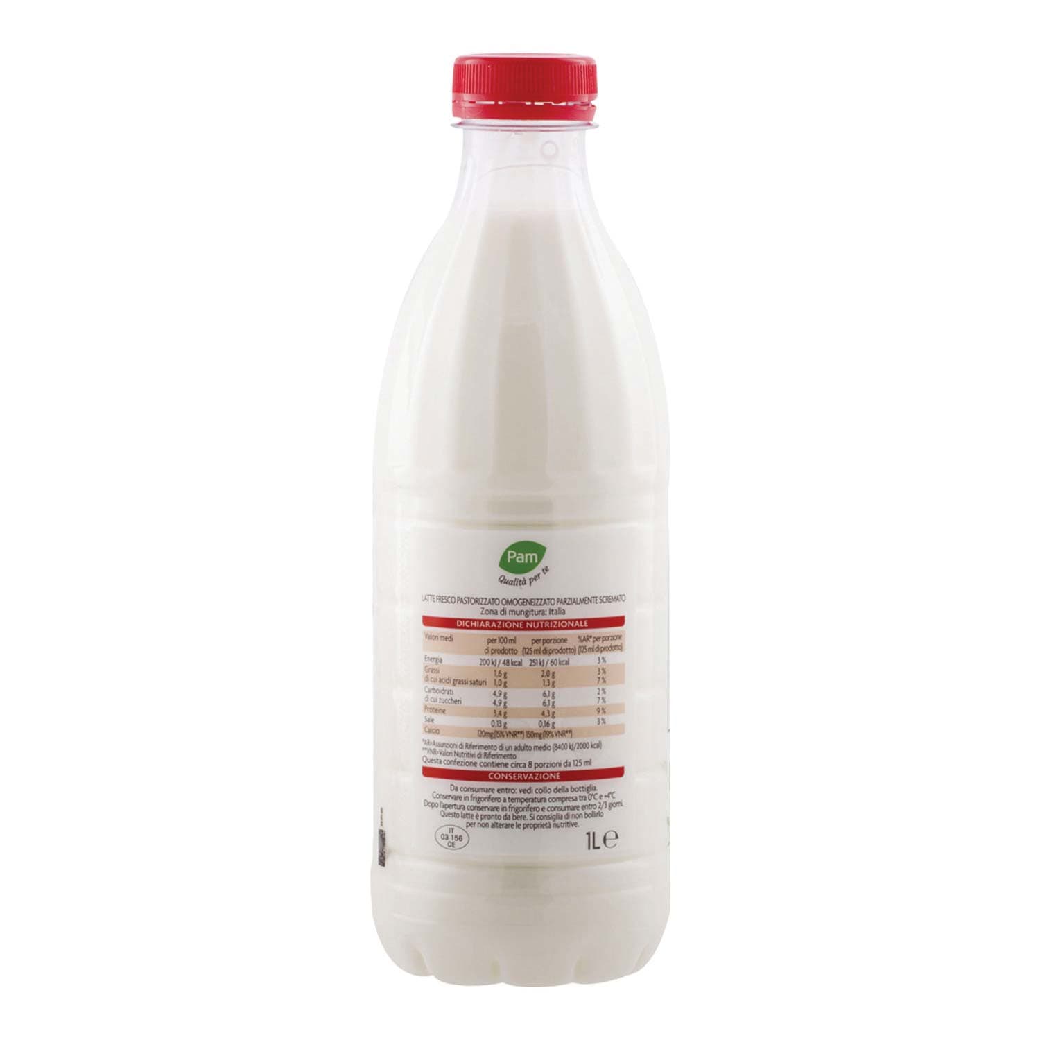 Latte fresco parzialmente scremato PAM 1 l – immagine 3