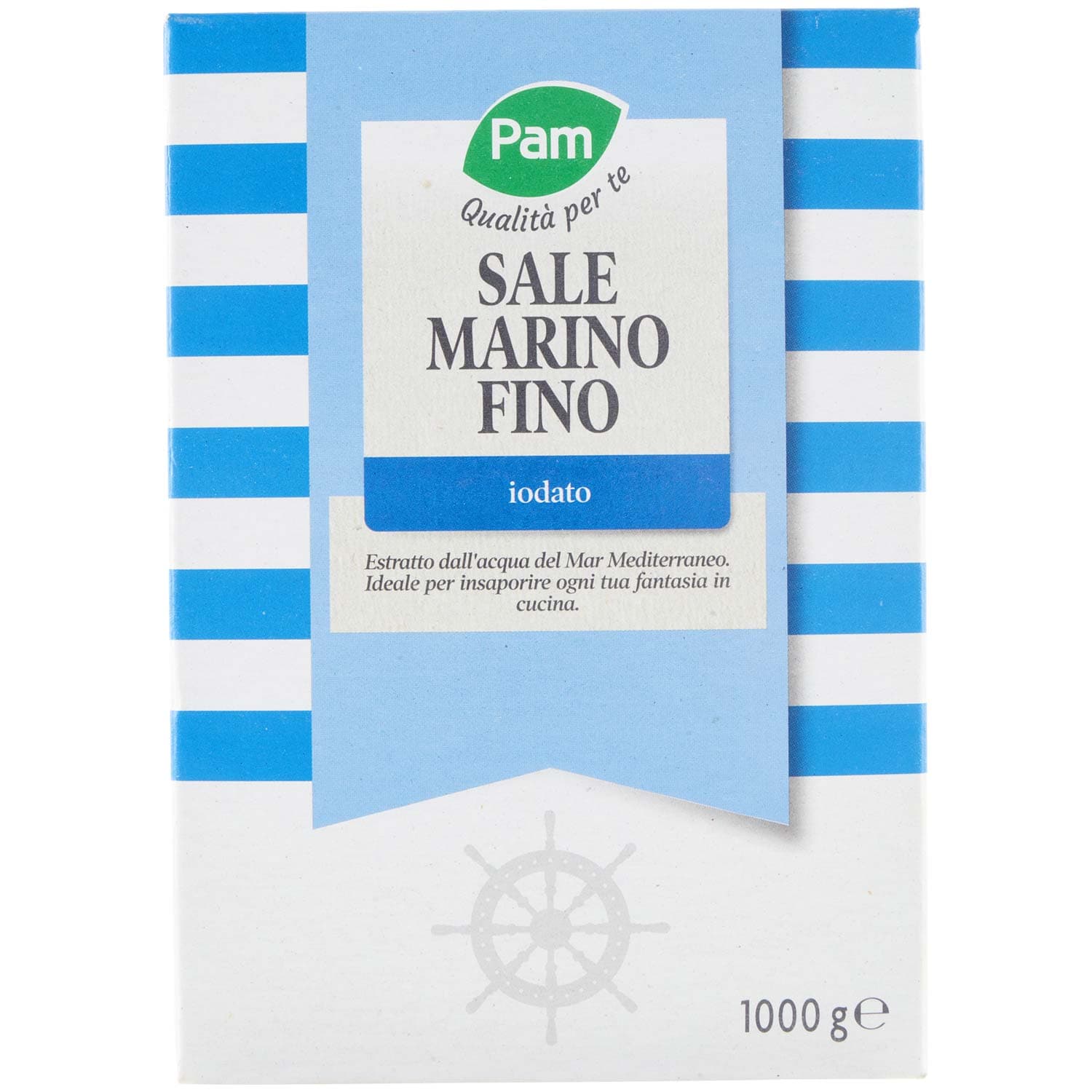 PAM Qualità per te Sale Marino Fino iodato 1000g – immagine 2