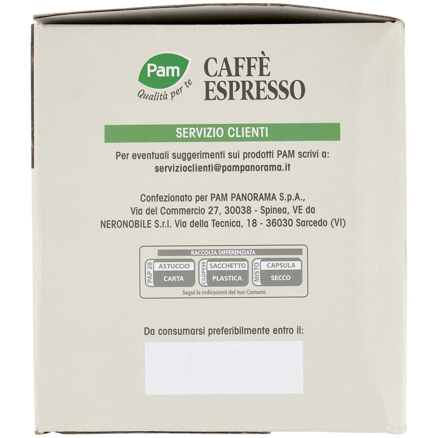 PAM Qualità per te Caffè Espresso 50 capsule compatibili Lavazza* A Modo Mio* 350 g (50x7g) – immagine 5