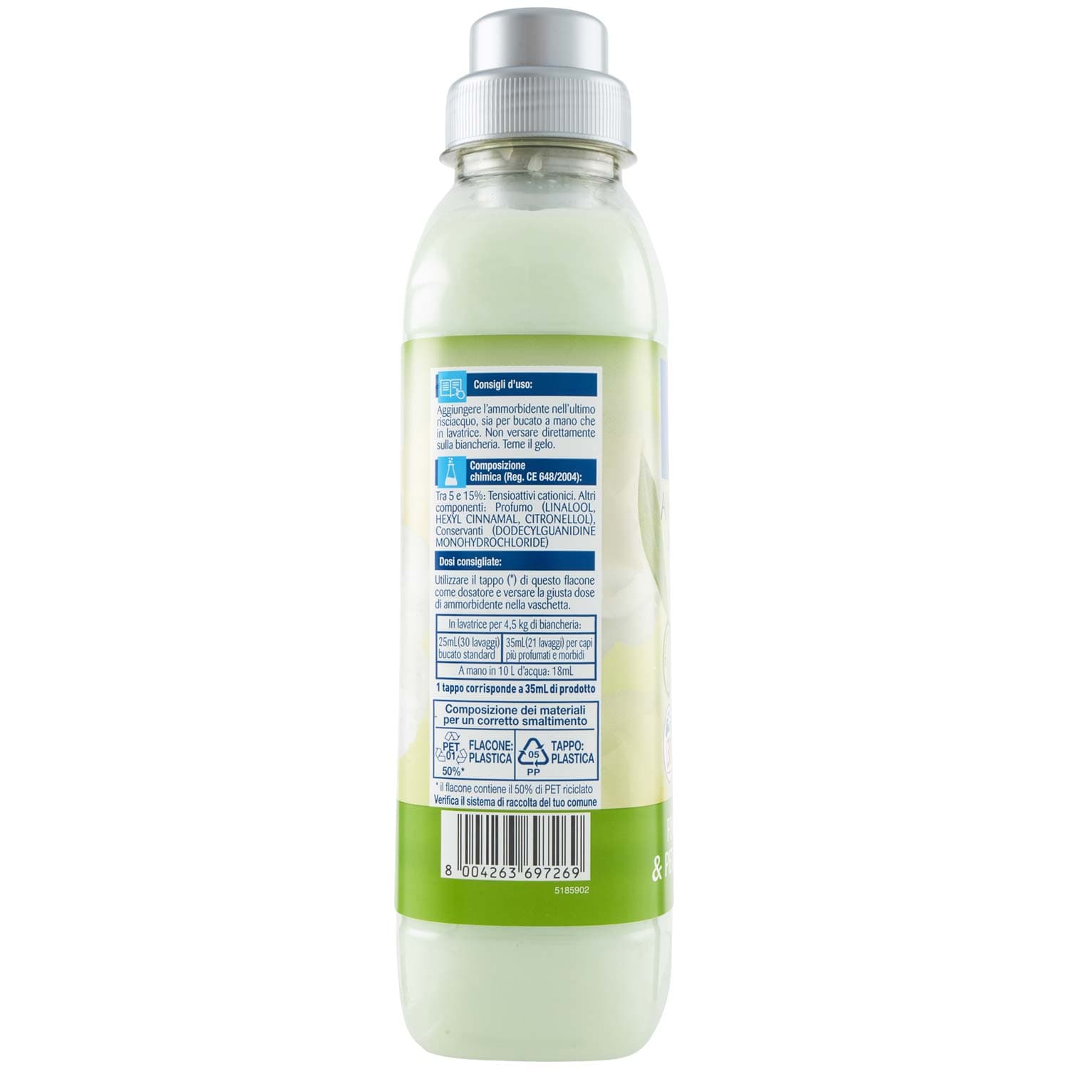 ARKALIA CASA Ammorbidente Concentrato Foglie d'Ulivo & Petali di Camelia 750 mL – immagine 3