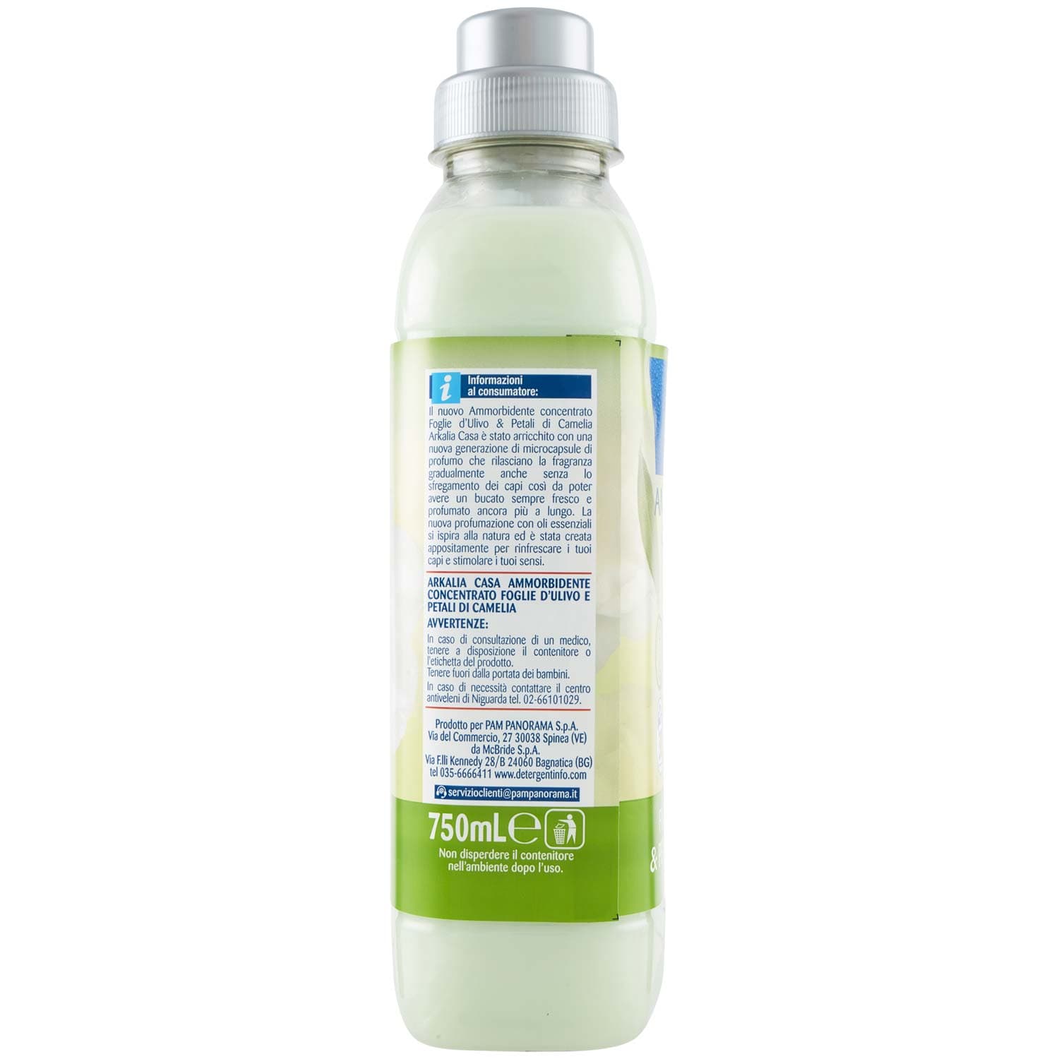 ARKALIA CASA Ammorbidente Concentrato Foglie d'Ulivo & Petali di Camelia 750 mL – immagine 5