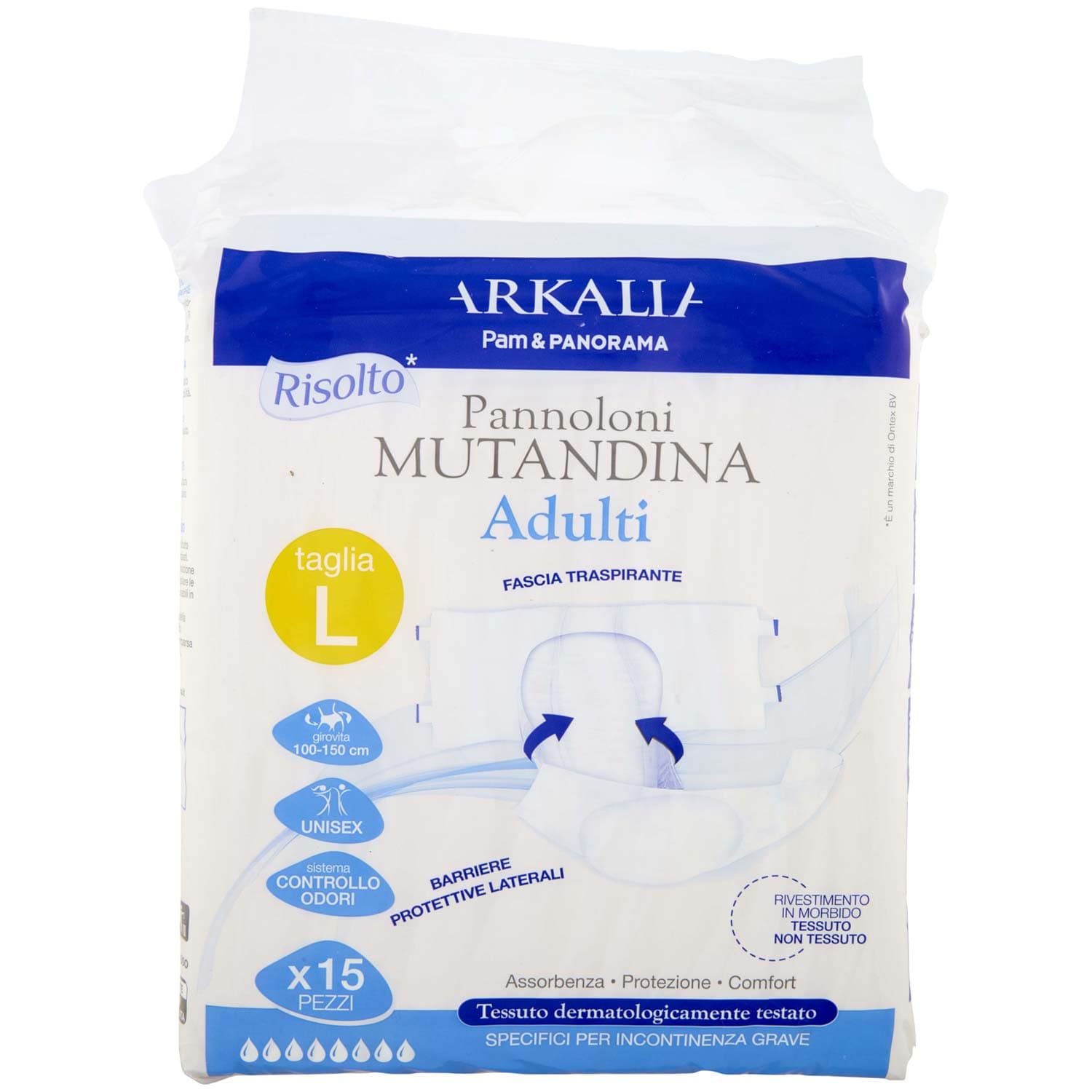 ARKALIA Pannoloni Mutandina Adulti taglia L 15 pz – immagine 2