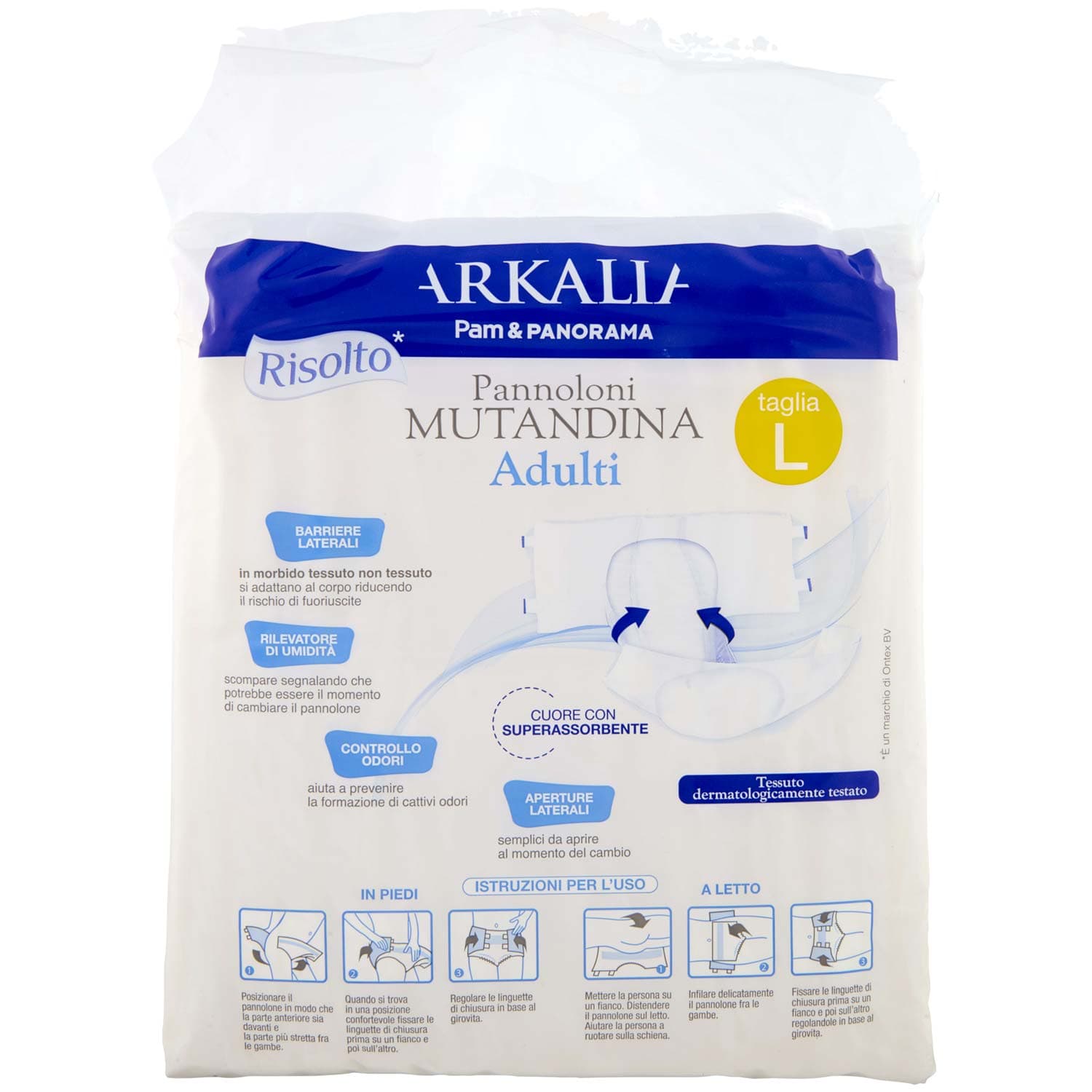 ARKALIA Pannoloni Mutandina Adulti taglia L 15 pz – immagine 4