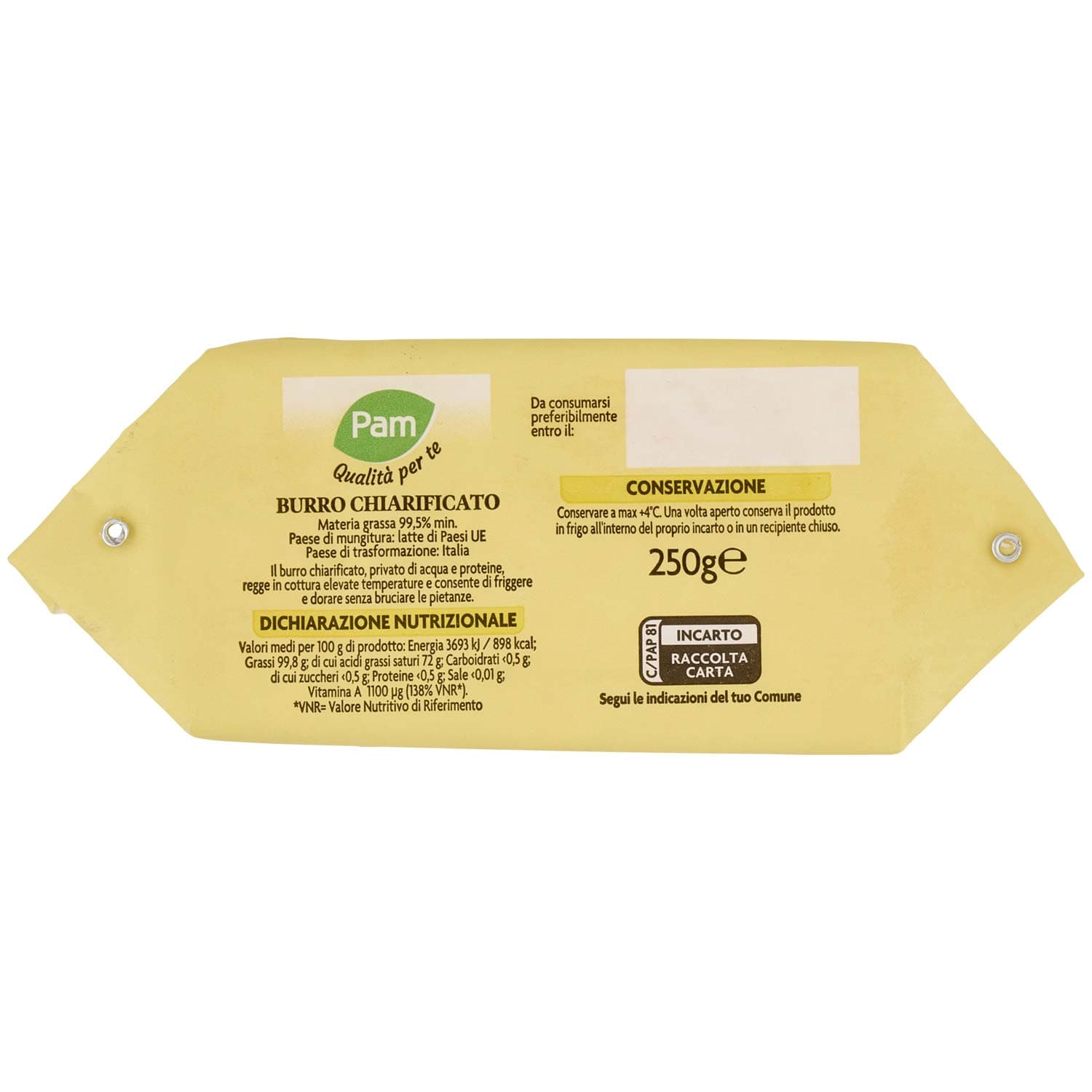 PAM Qualità per te Burro Chiarificato 250 g – immagine 4