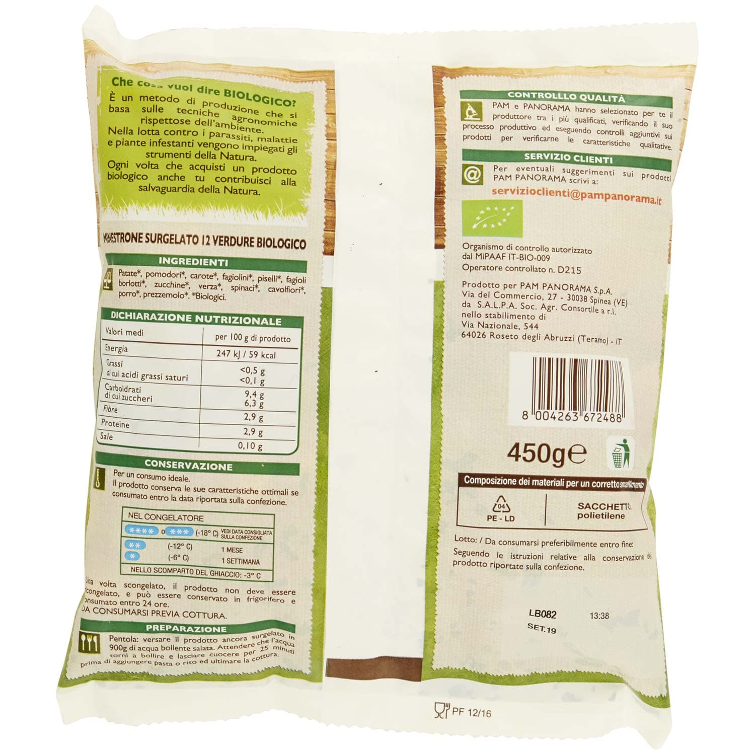 BIO Minestrone Surgelato 450 g – immagine 4