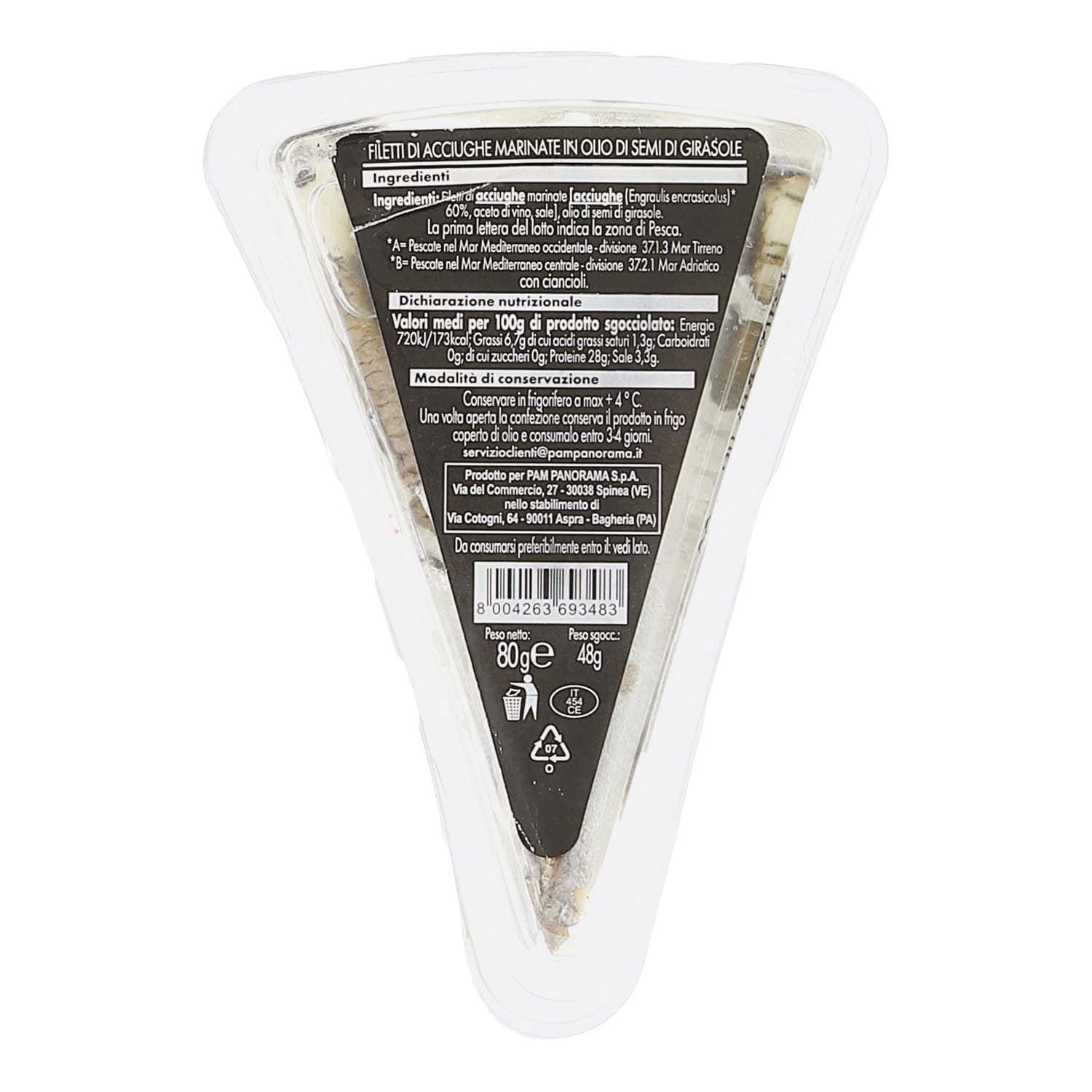 Filetti acciughe marinate in olio semi di girasole – immagine 3