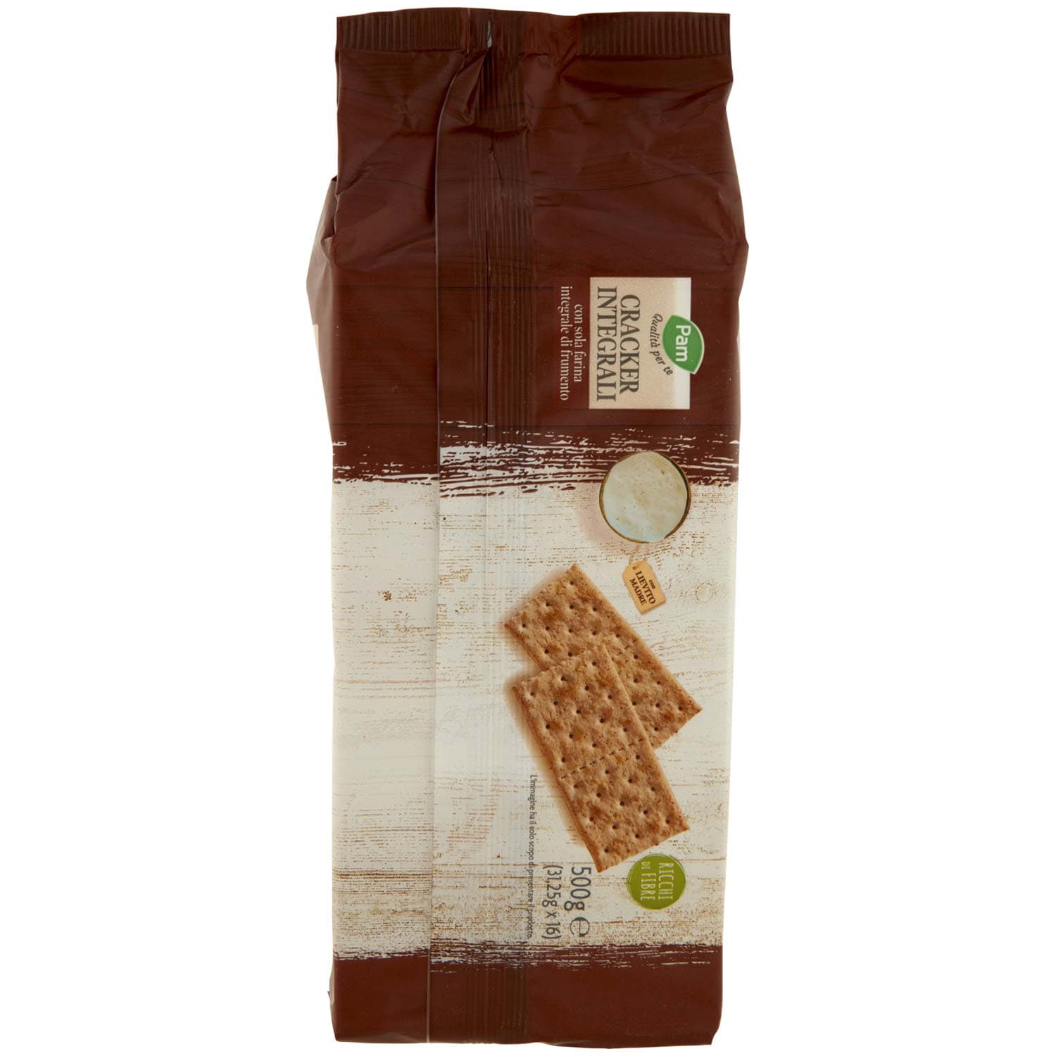 PAM Qualità per te Cracker Integrali con sola farina integrale di frumento 16 x 31,25 g – immagine 4