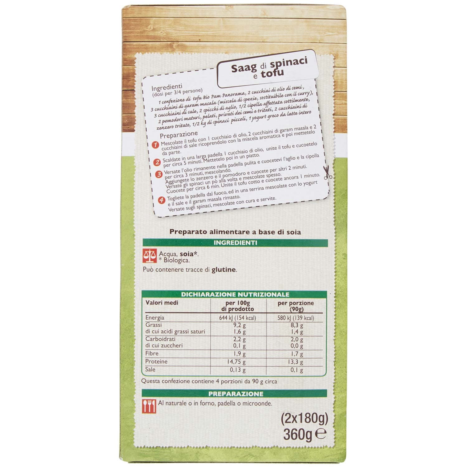 BIO Tofu al naturale 360g (180g x 2) – immagine 4