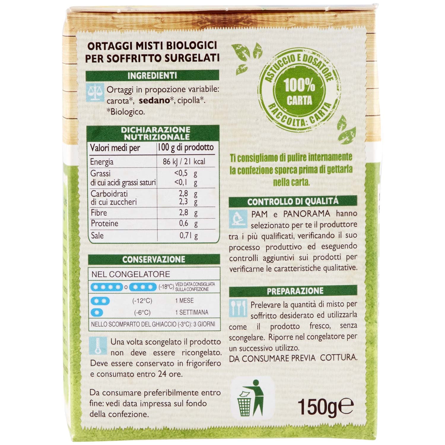 BIO Misto soffritto surgelato 150 g – immagine 4