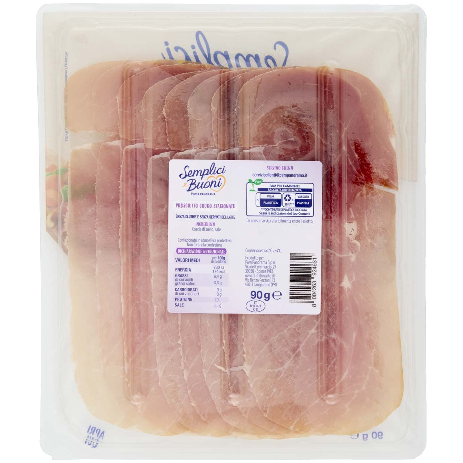 SEMPLICI E BUONI Prosciutto Crudo Stagionato 90 g – immagine 4