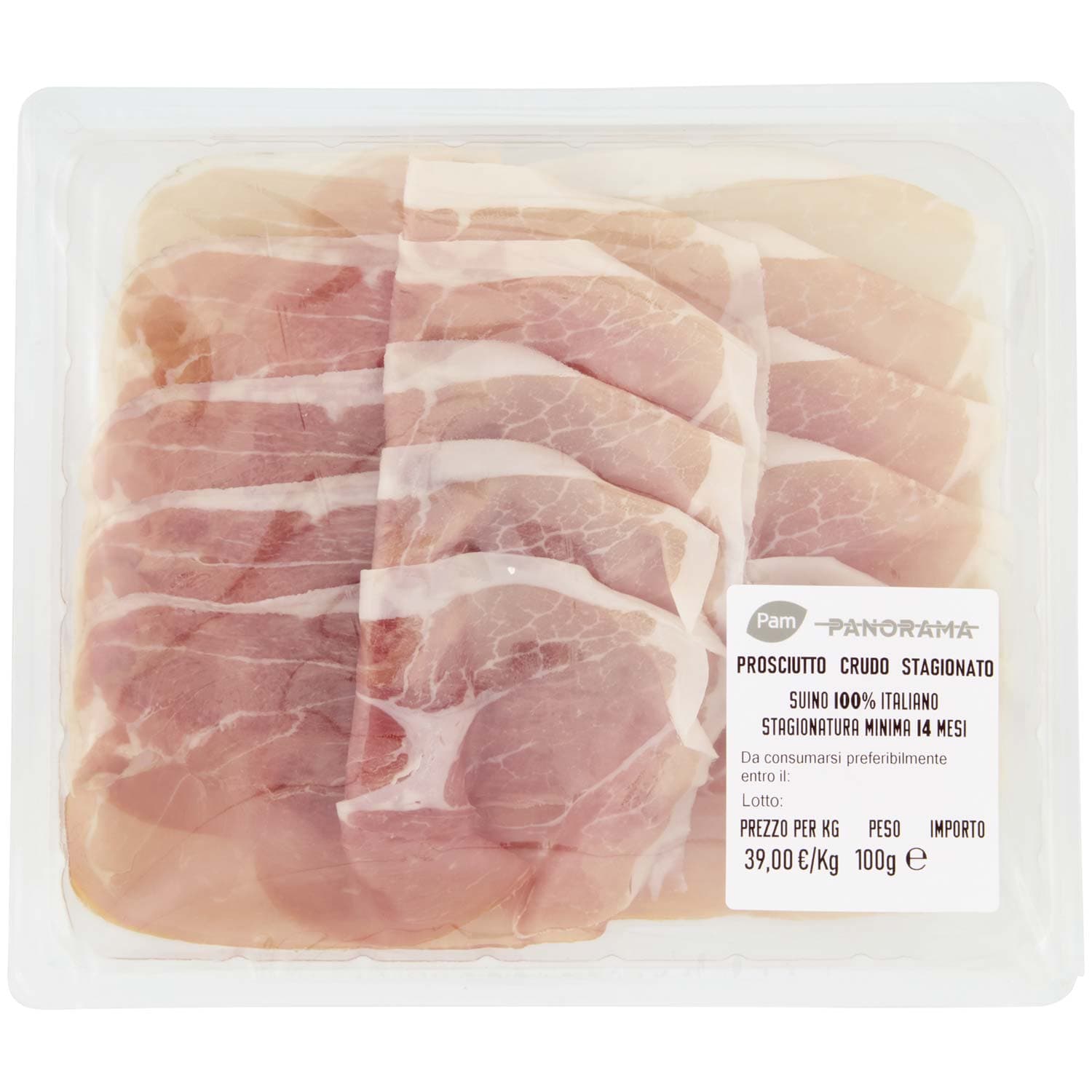 PAM PANORAMA Prosciutto Crudo Stagionato Stagionatura Minima 14 Mesi 100 g – immagine 2