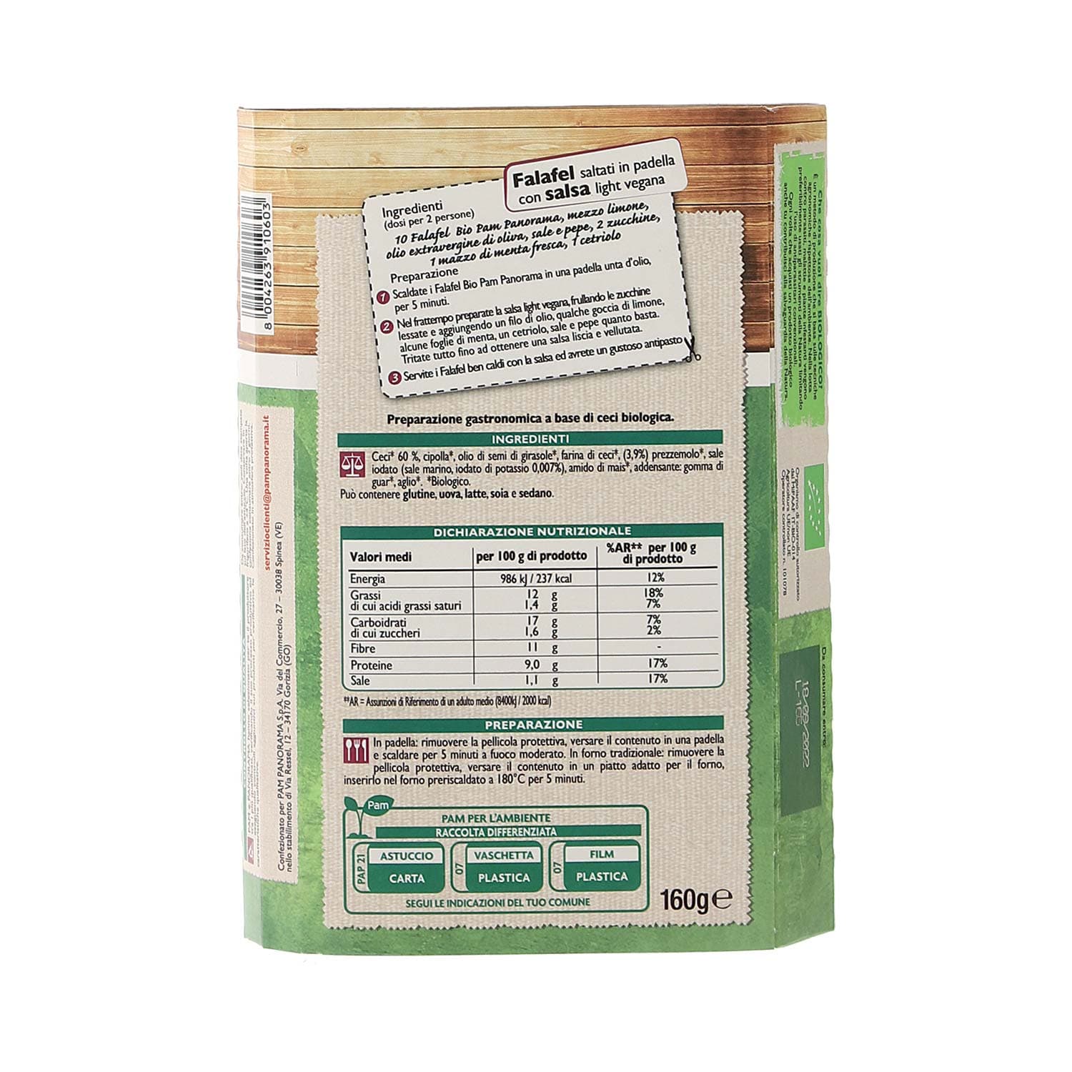 Falafel BIO PAM 160 g – immagine 3