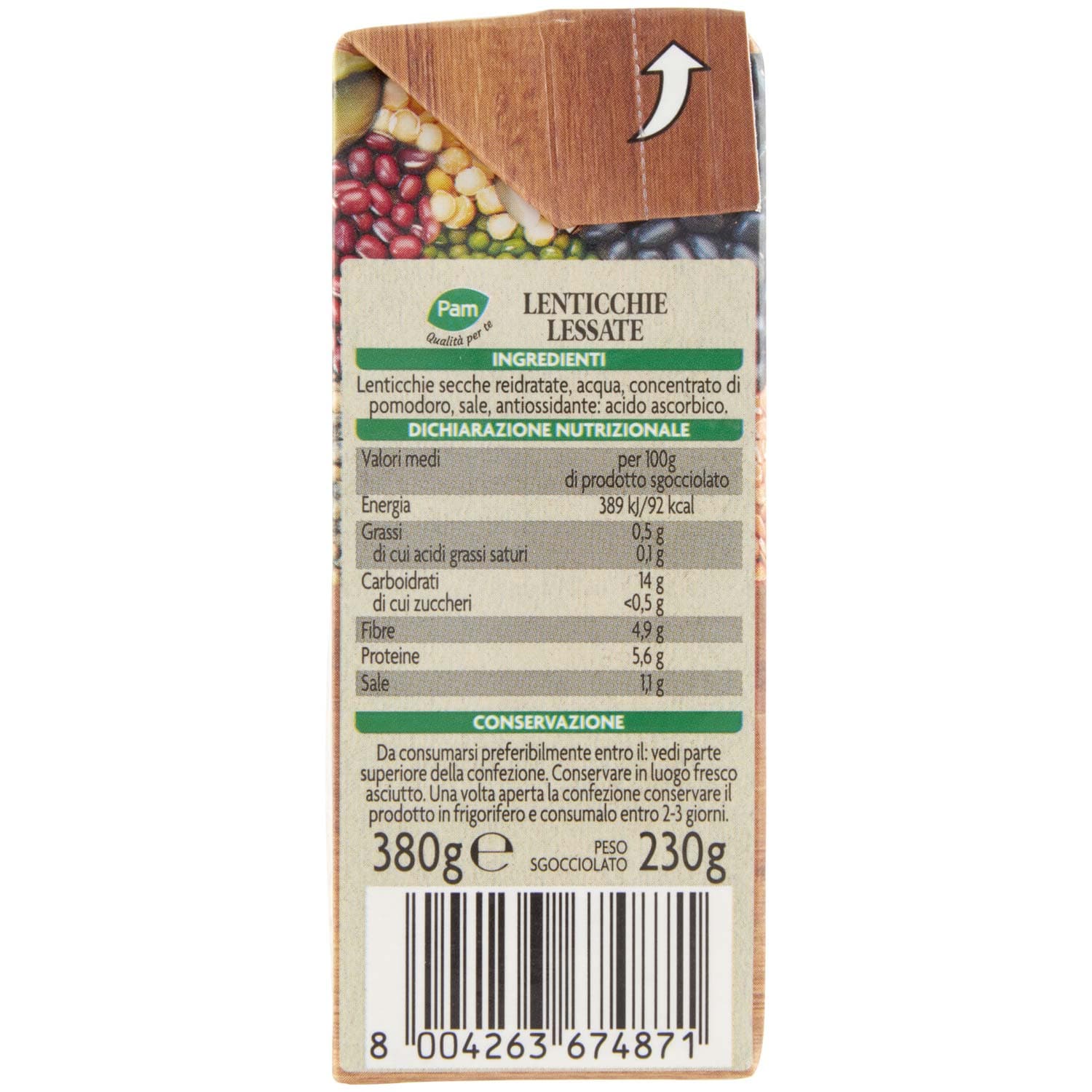 PAM PANORAMA Lenticchie 380 g – immagine 5
