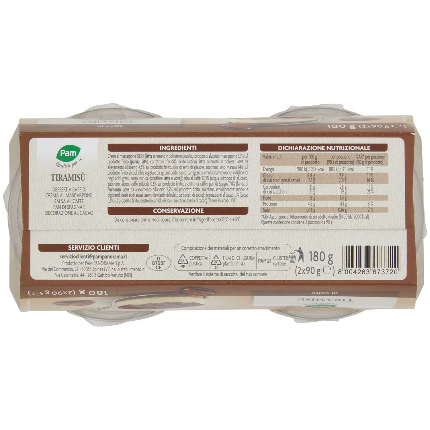 PAM Qualità per te Tiramisù al Caffè 2 x 90 g – immagine 4