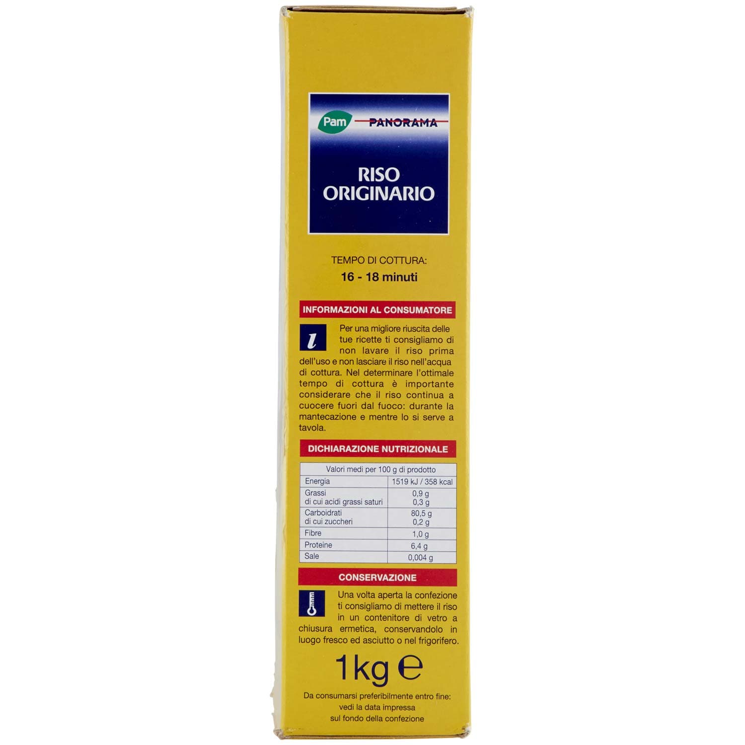 PAM PANORAMA Riso Originario 1 kg – immagine 5