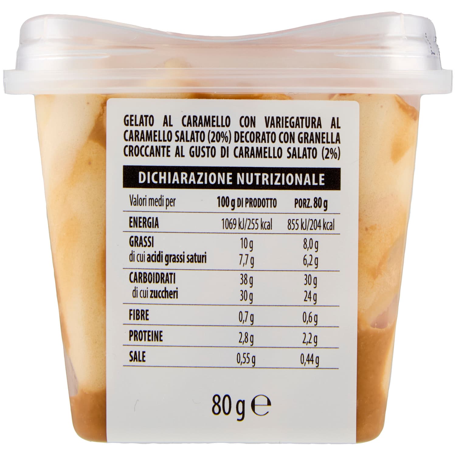 TESORI DELL'ARCA Gelato Caramello Salato 80 g – immagine 3