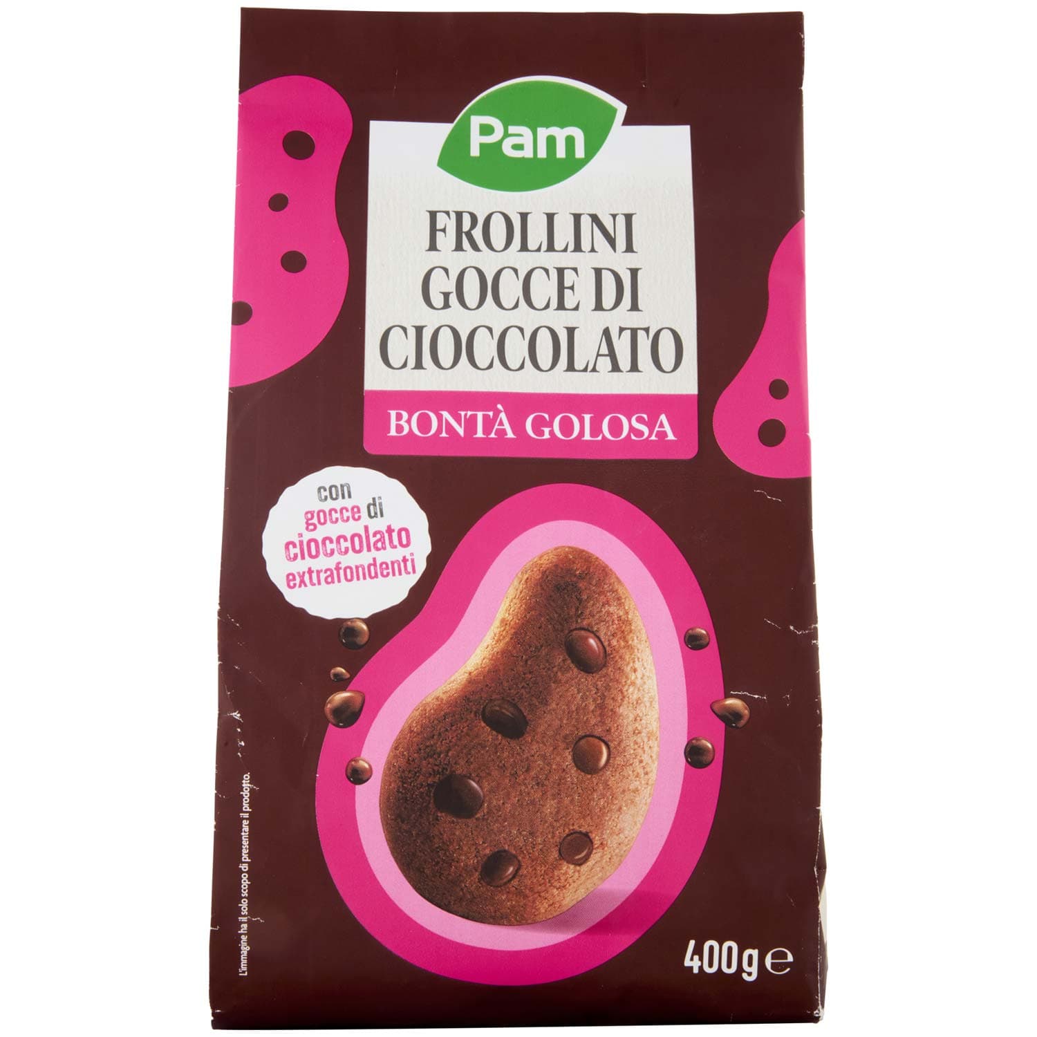 PAM Frollini Gocce di Cioccolato con gocce di cioccolato extrafondenti 400 g – immagine 2